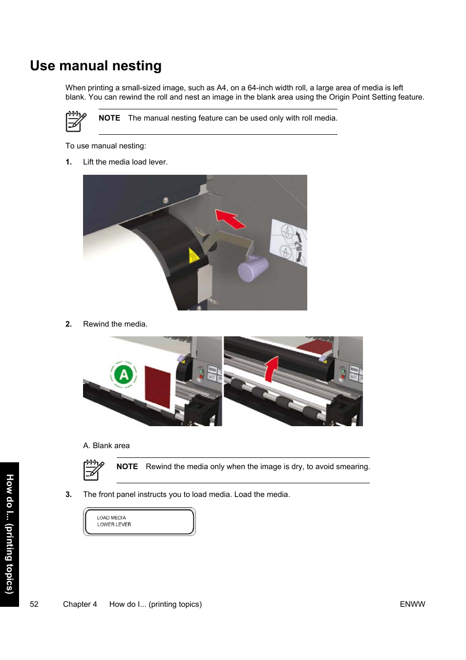 Use manual nesting | HP Designjet 9000s Printer series User Manual | Page 62 / 200