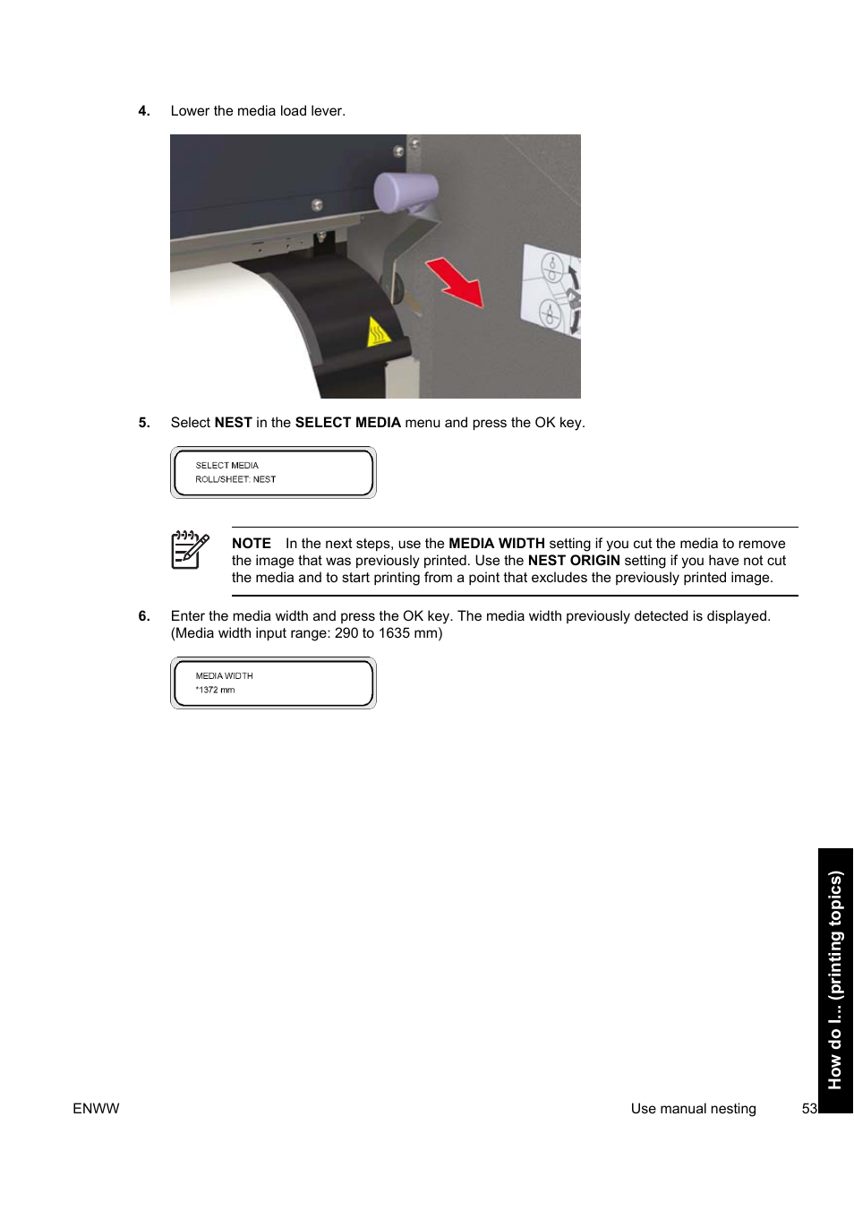 HP Designjet 9000s Printer series User Manual | Page 63 / 200