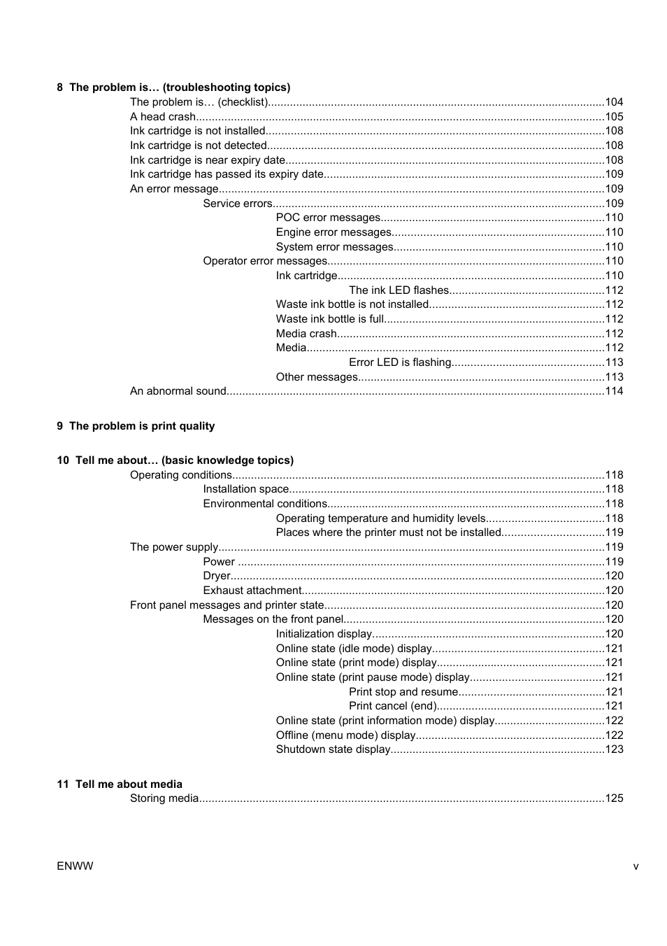 HP Designjet 9000s Printer series User Manual | Page 7 / 200