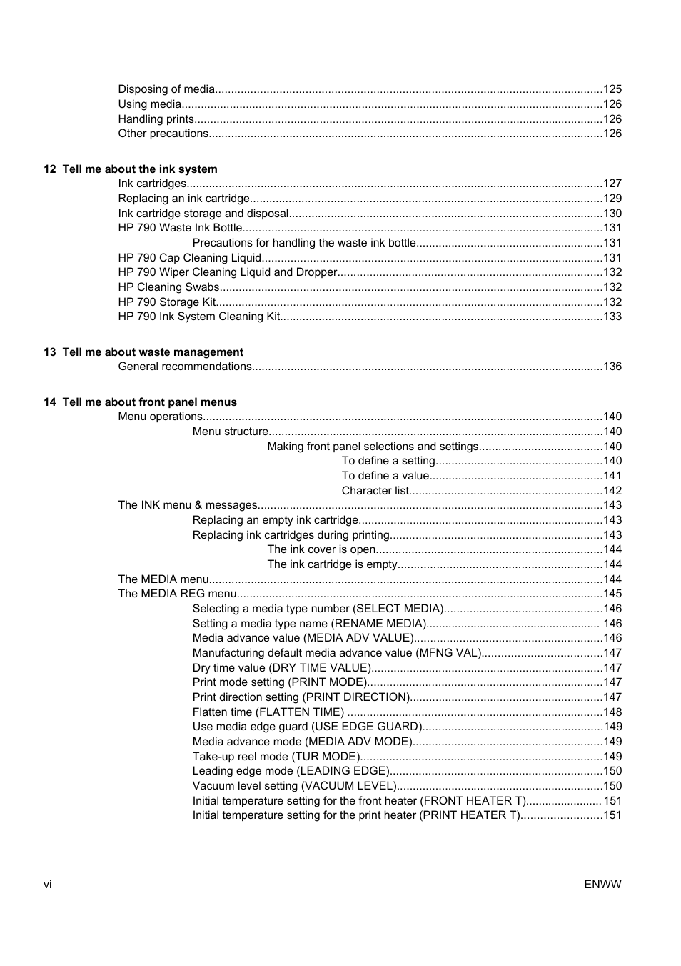 HP Designjet 9000s Printer series User Manual | Page 8 / 200