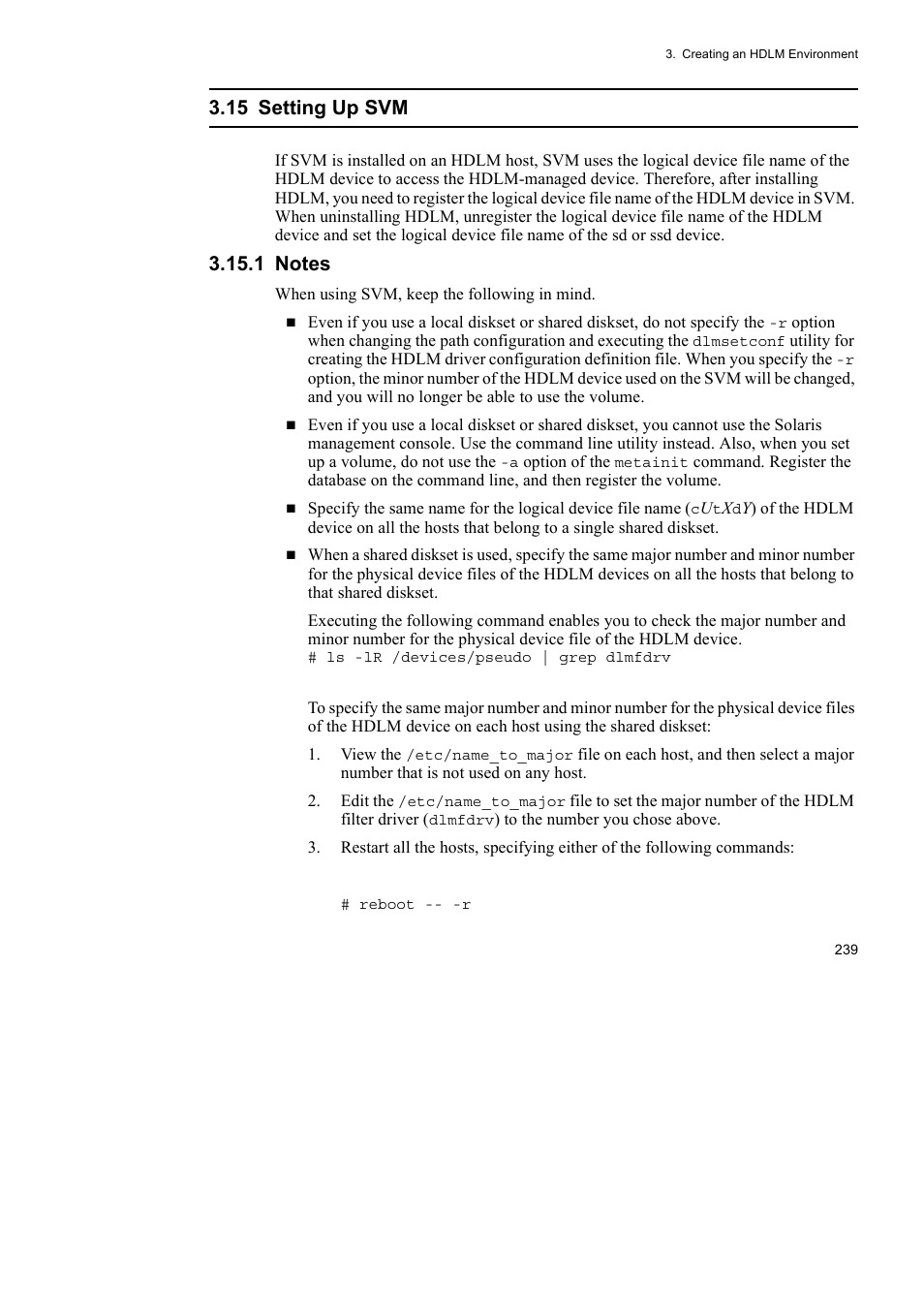 15 setting up svm | HP Hitachi Dynamic Link Manager Software User Manual | Page 261 / 652