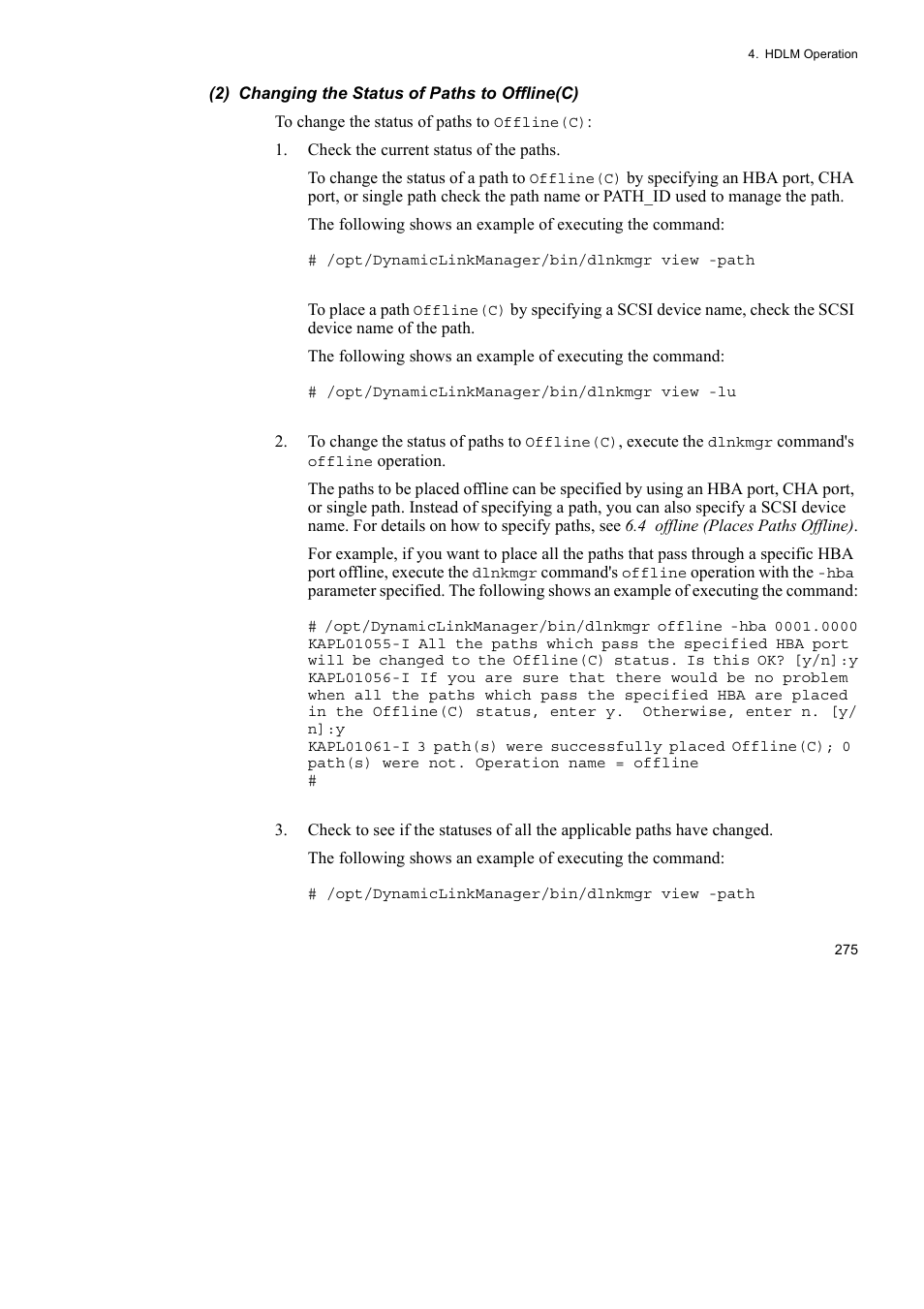HP Hitachi Dynamic Link Manager Software User Manual | Page 297 / 652