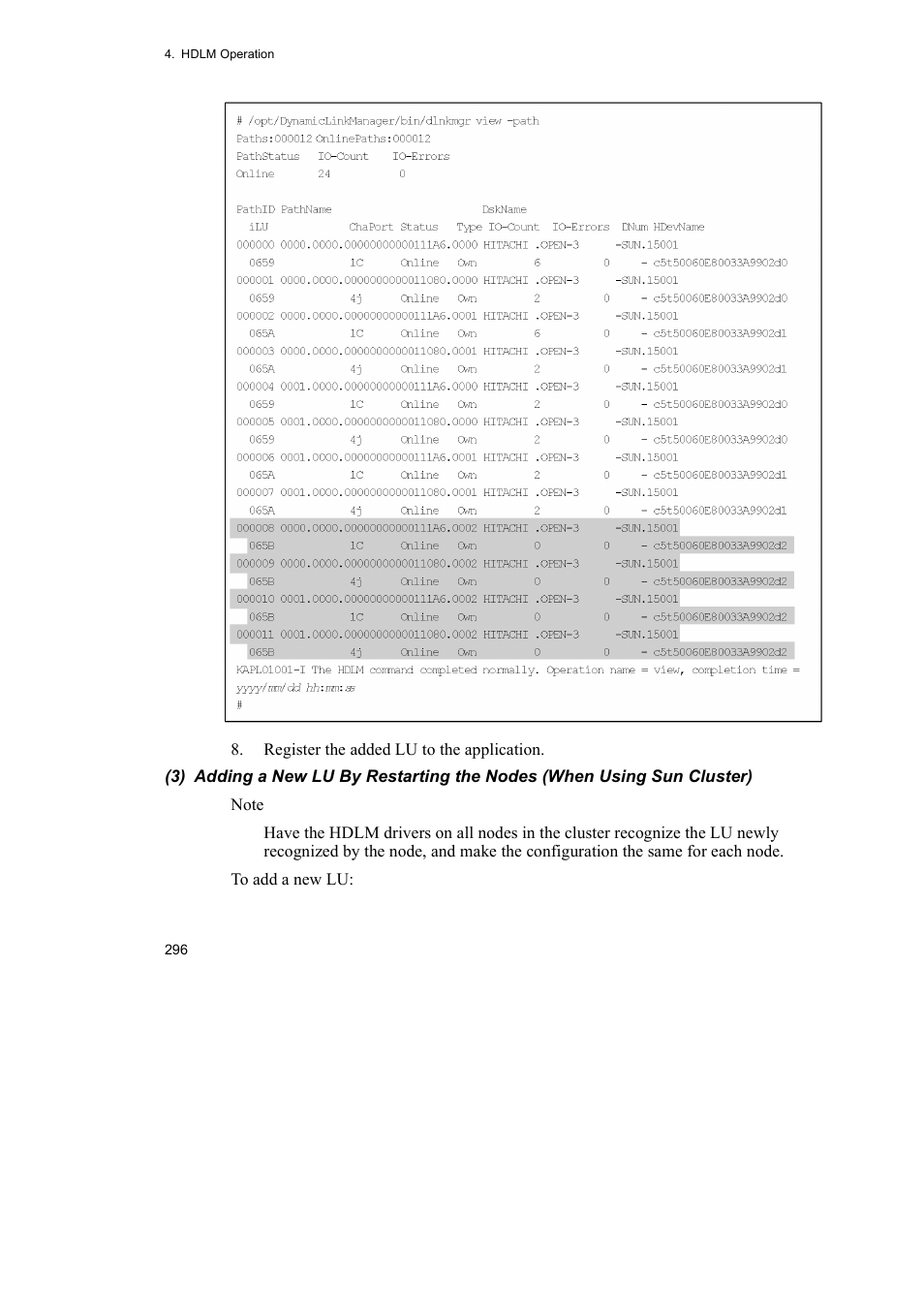 HP Hitachi Dynamic Link Manager Software User Manual | Page 318 / 652