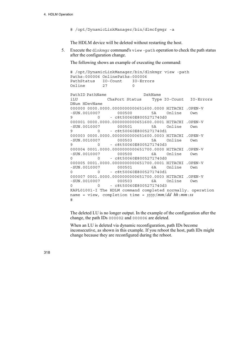 HP Hitachi Dynamic Link Manager Software User Manual | Page 340 / 652