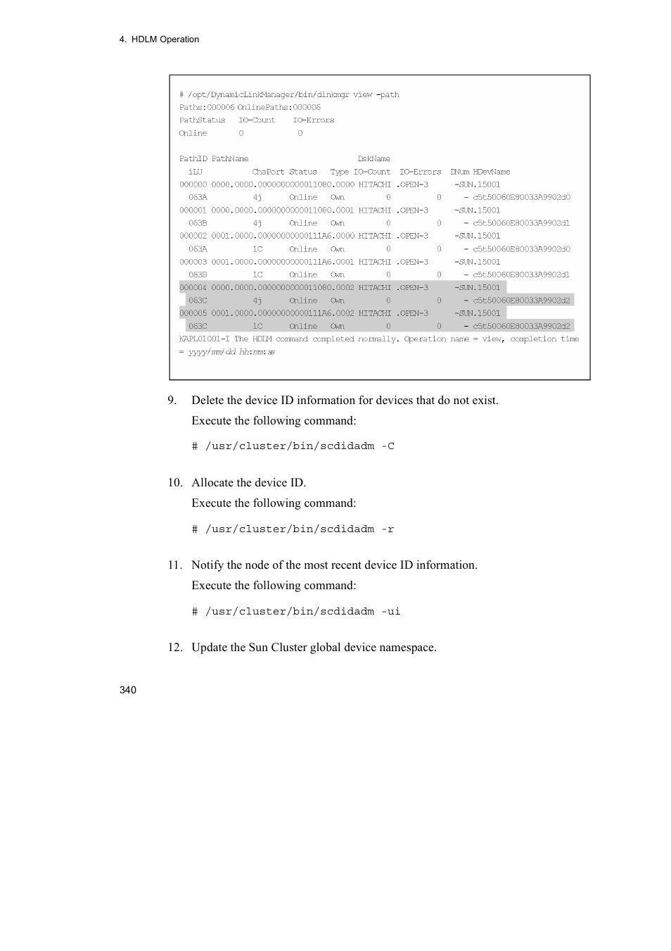 HP Hitachi Dynamic Link Manager Software User Manual | Page 362 / 652