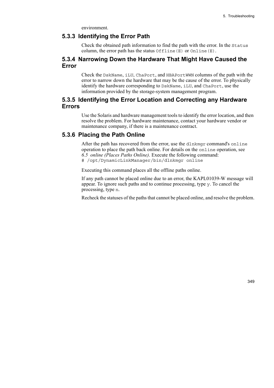HP Hitachi Dynamic Link Manager Software User Manual | Page 371 / 652