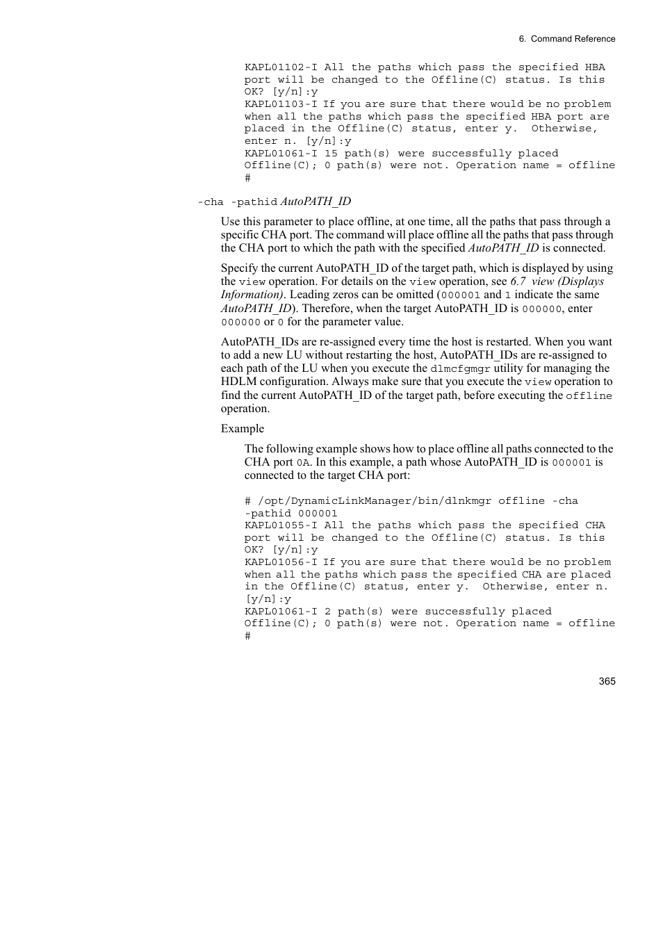 HP Hitachi Dynamic Link Manager Software User Manual | Page 387 / 652