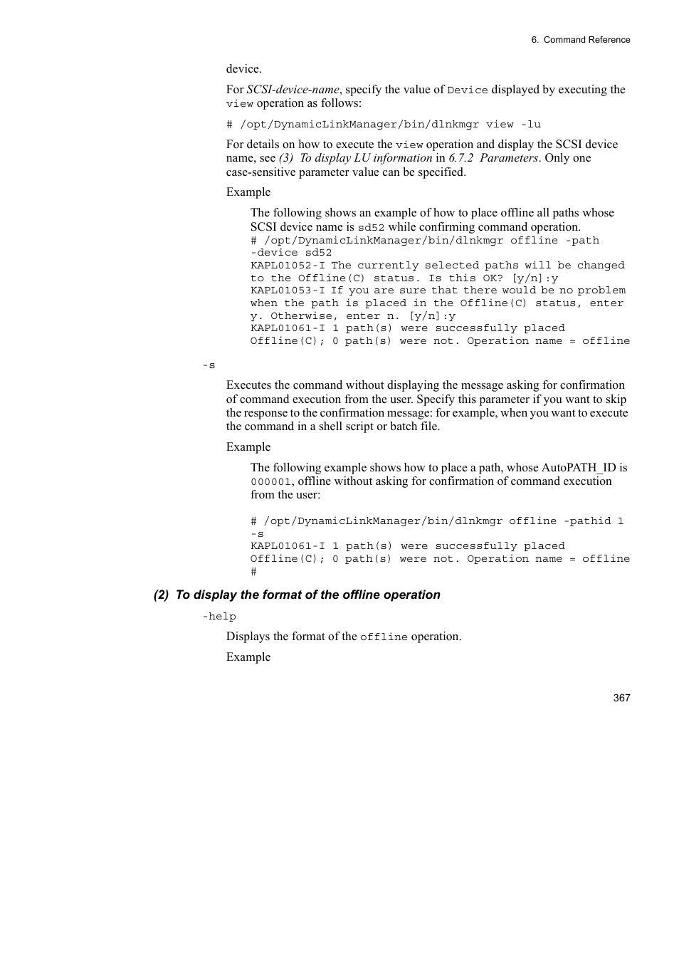 HP Hitachi Dynamic Link Manager Software User Manual | Page 389 / 652