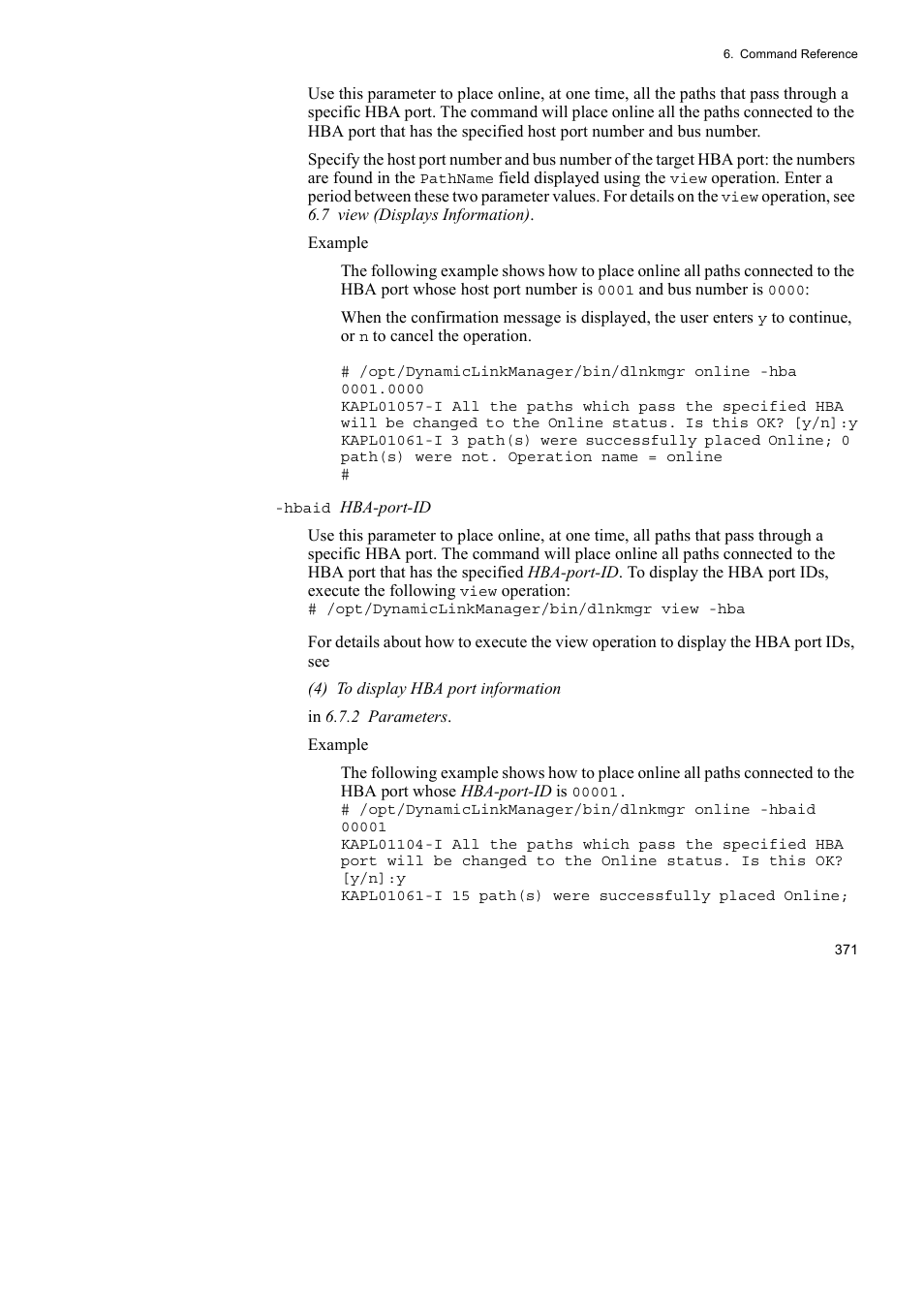 HP Hitachi Dynamic Link Manager Software User Manual | Page 393 / 652