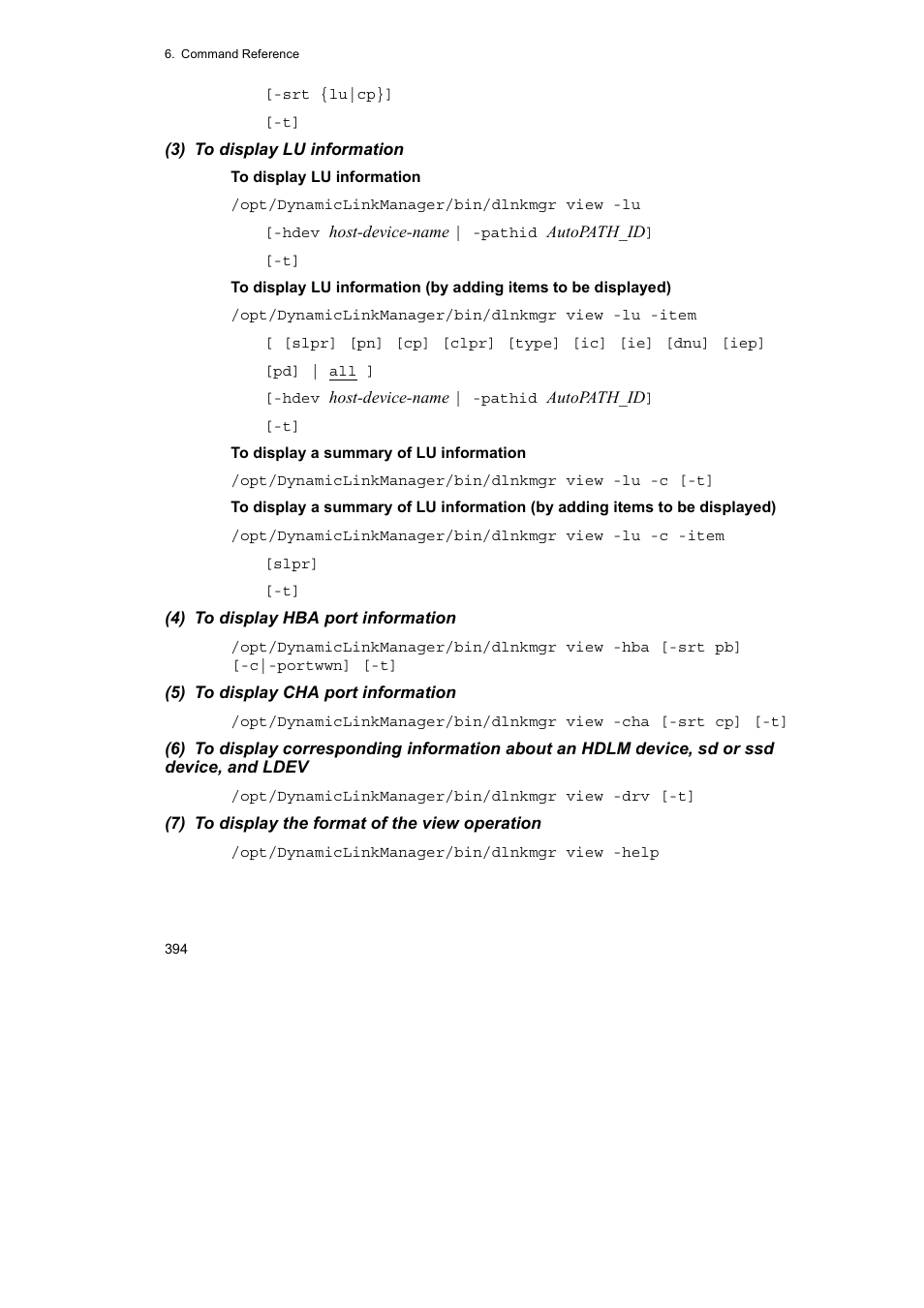 HP Hitachi Dynamic Link Manager Software User Manual | Page 416 / 652