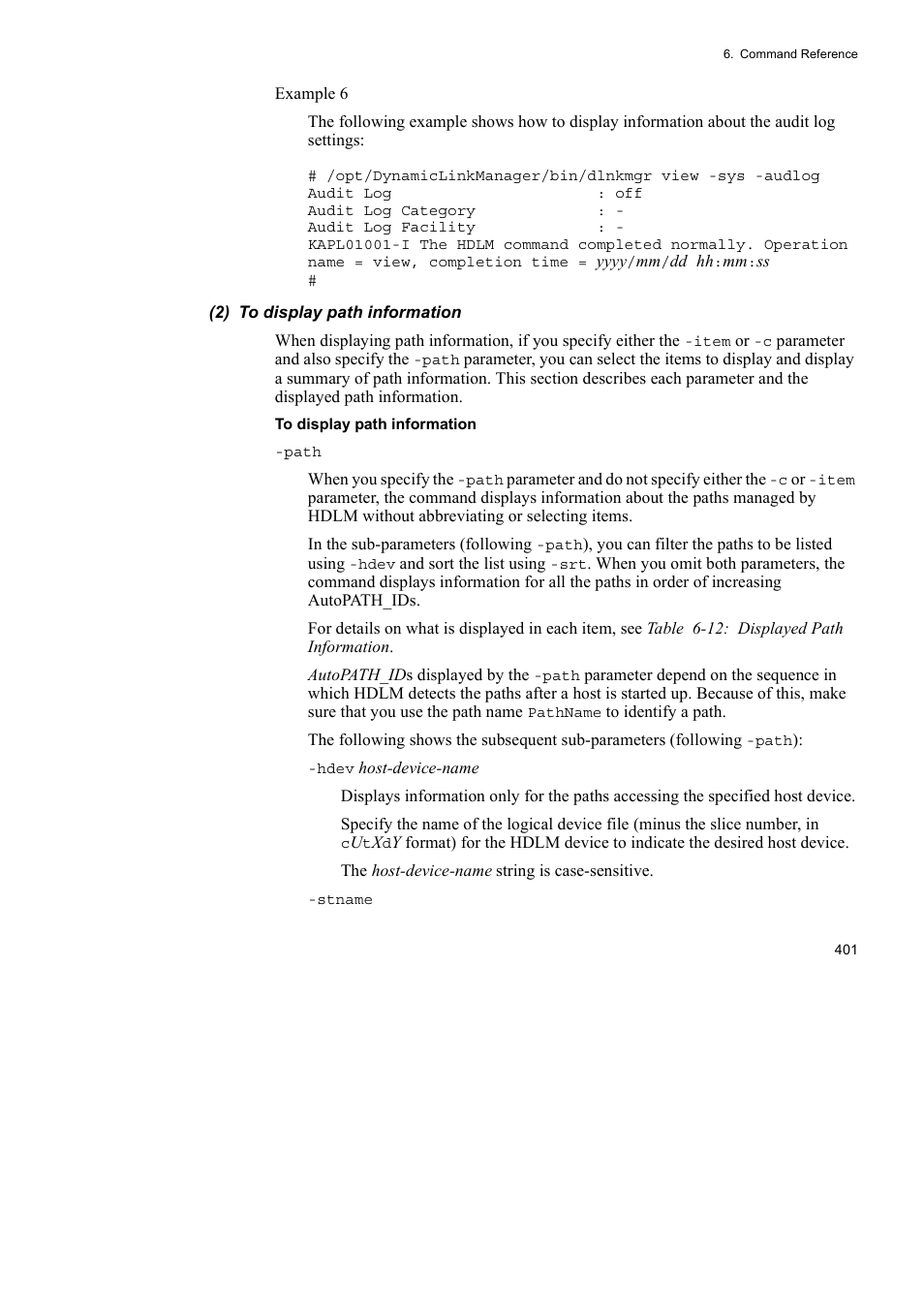 HP Hitachi Dynamic Link Manager Software User Manual | Page 423 / 652