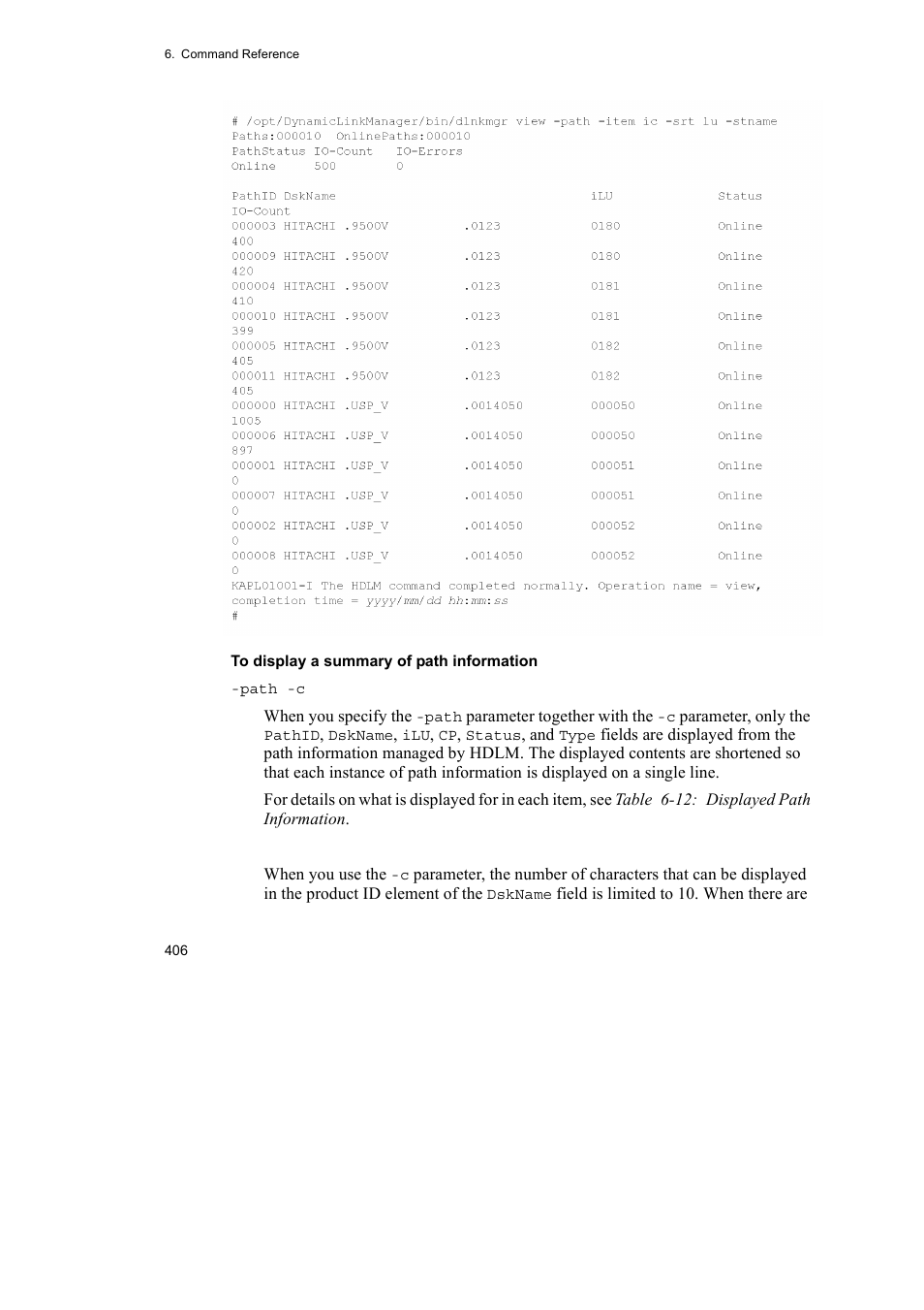 HP Hitachi Dynamic Link Manager Software User Manual | Page 428 / 652