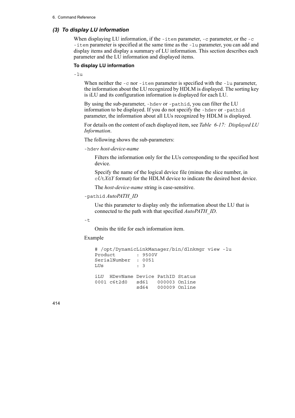 HP Hitachi Dynamic Link Manager Software User Manual | Page 436 / 652