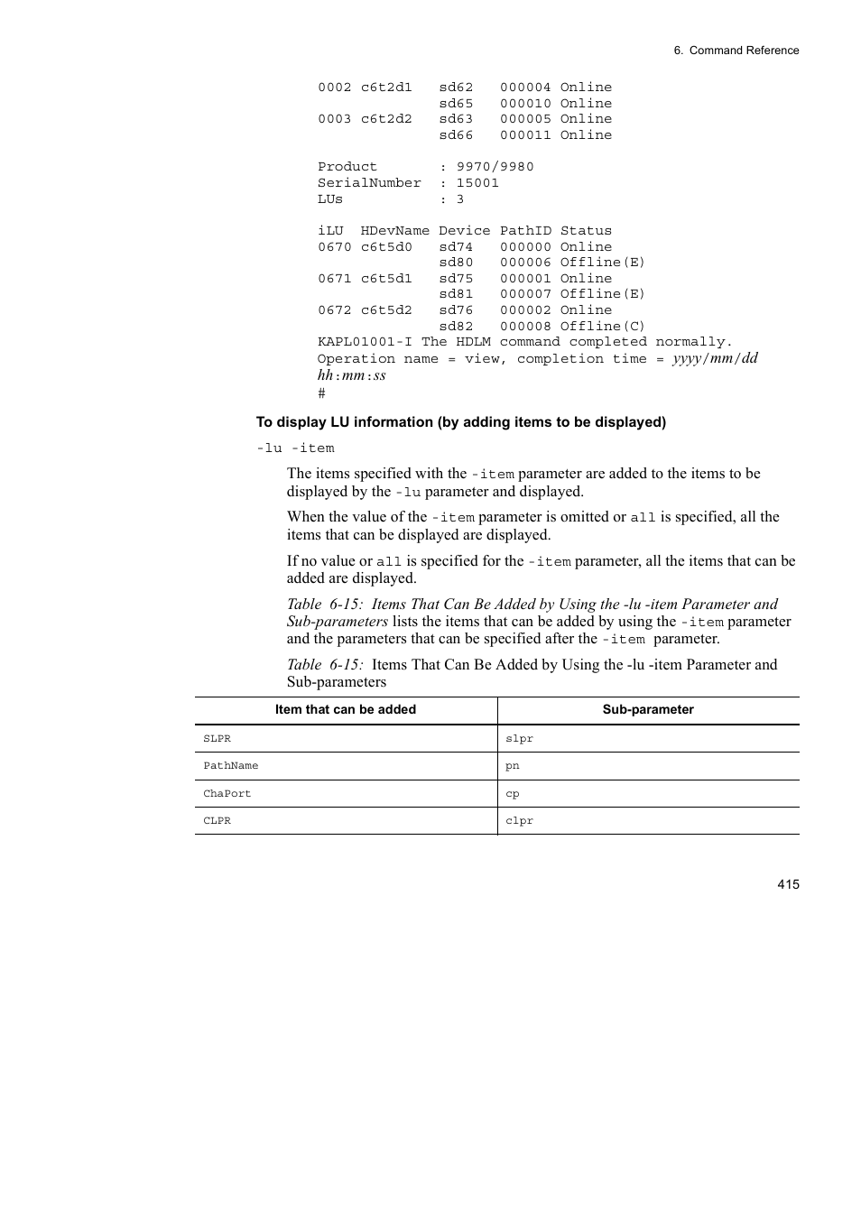 HP Hitachi Dynamic Link Manager Software User Manual | Page 437 / 652