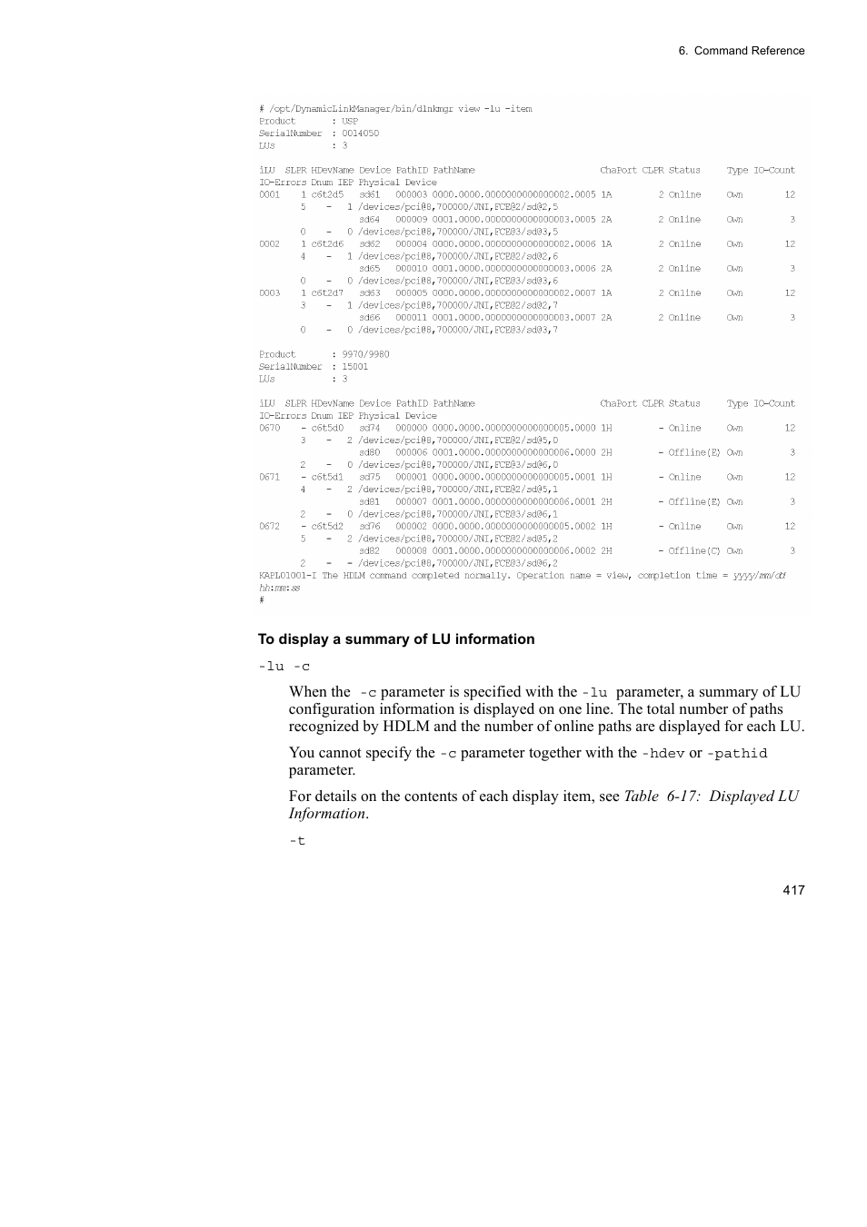 HP Hitachi Dynamic Link Manager Software User Manual | Page 439 / 652