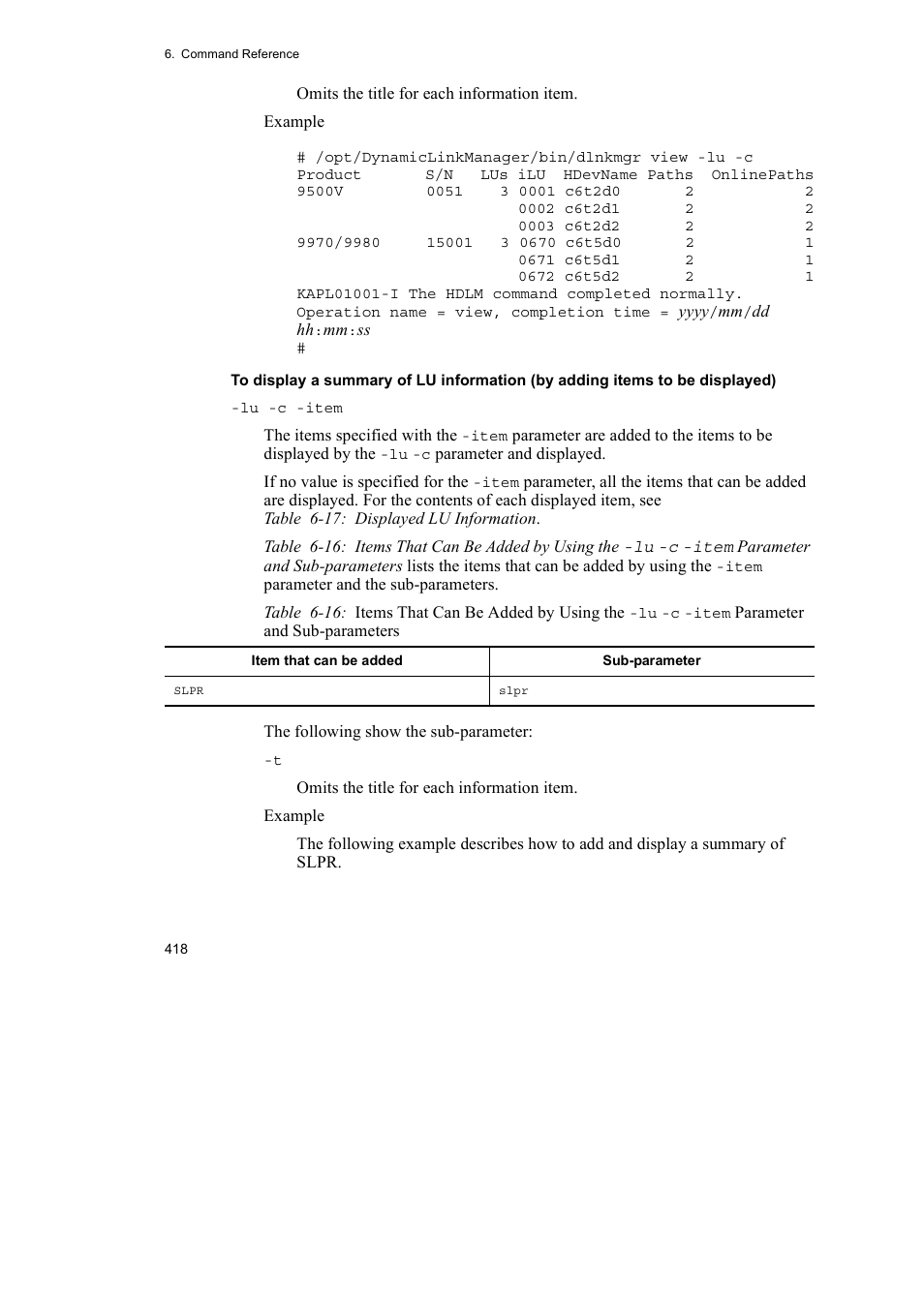 HP Hitachi Dynamic Link Manager Software User Manual | Page 440 / 652