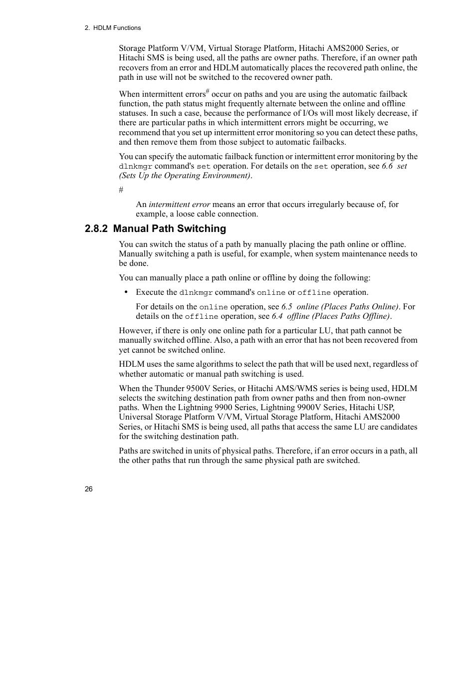 2 manual path switching | HP Hitachi Dynamic Link Manager Software User Manual | Page 48 / 652