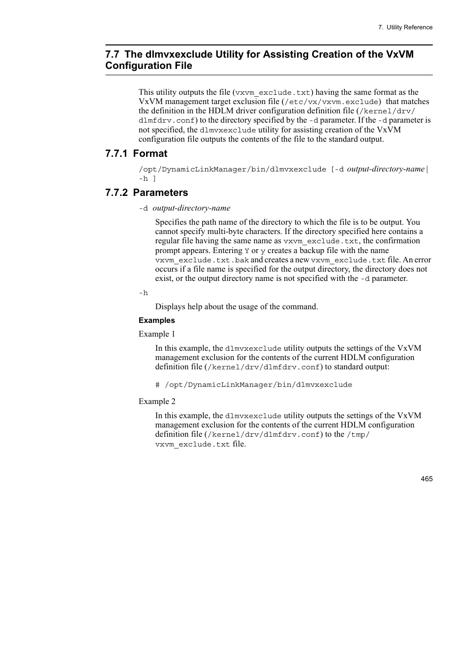 1 format, 2 parameters | HP Hitachi Dynamic Link Manager Software User Manual | Page 487 / 652
