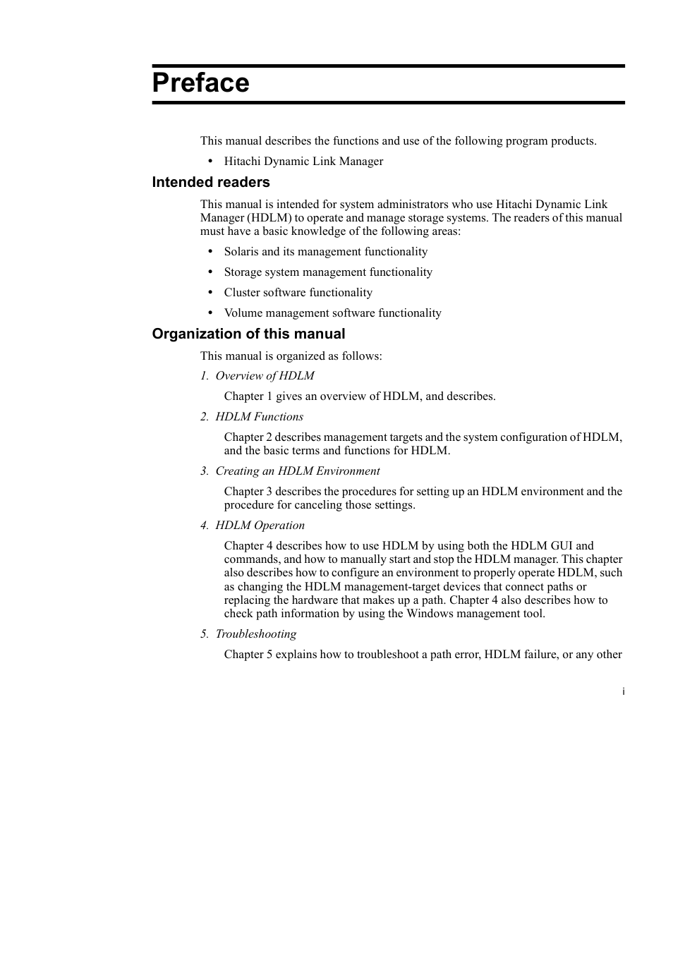 Preface | HP Hitachi Dynamic Link Manager Software User Manual | Page 5 / 652