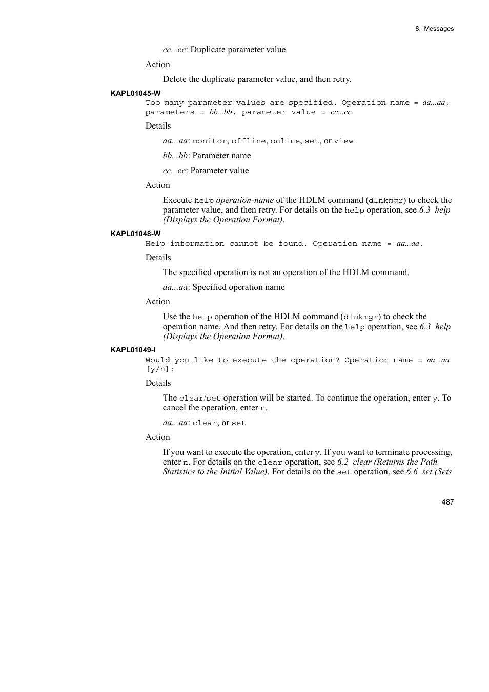 HP Hitachi Dynamic Link Manager Software User Manual | Page 509 / 652