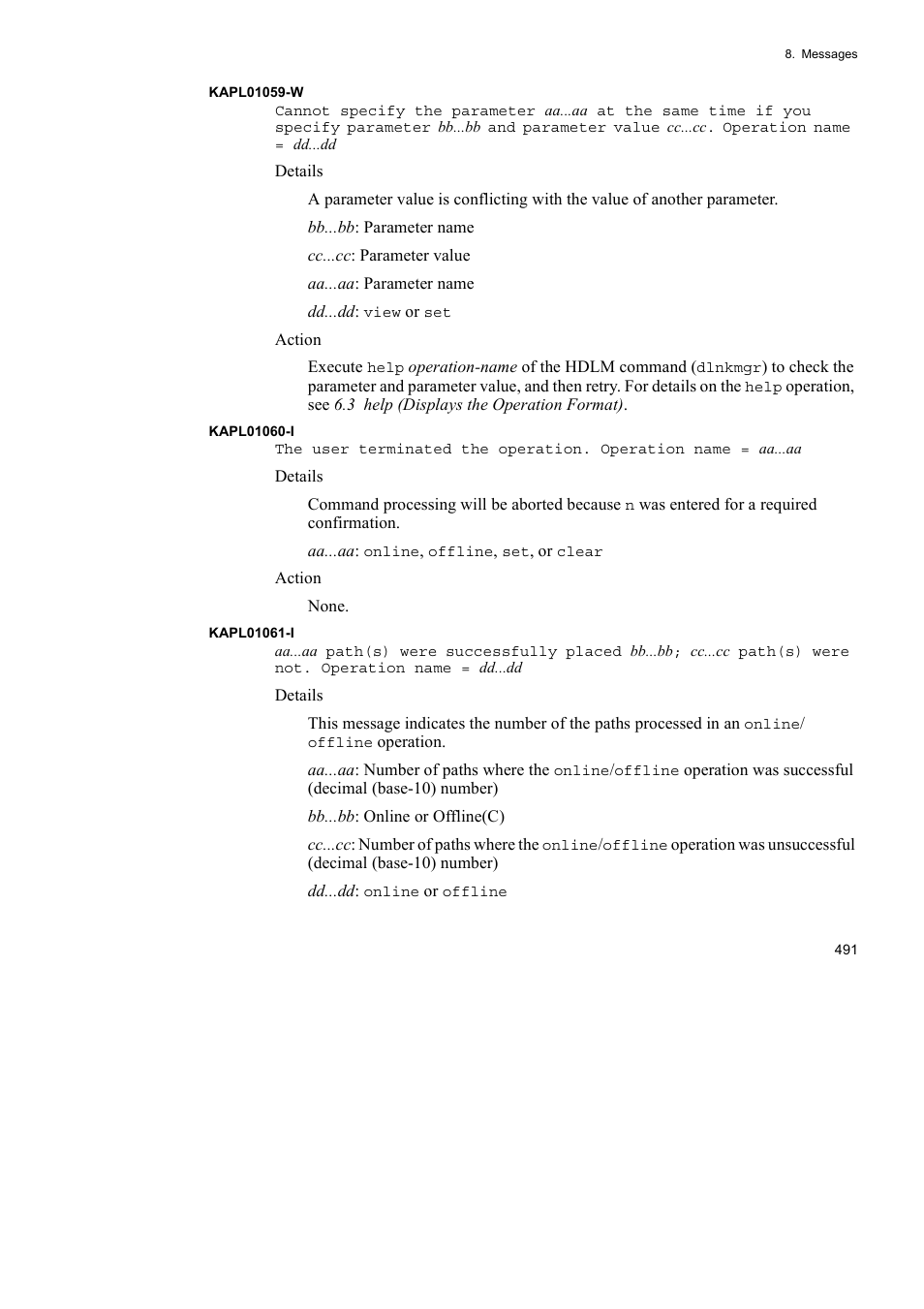 HP Hitachi Dynamic Link Manager Software User Manual | Page 513 / 652