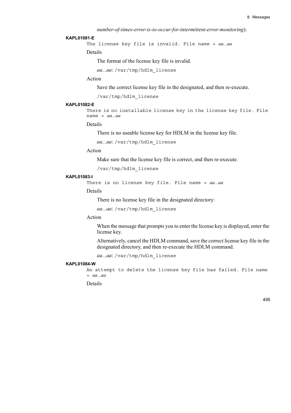 HP Hitachi Dynamic Link Manager Software User Manual | Page 517 / 652