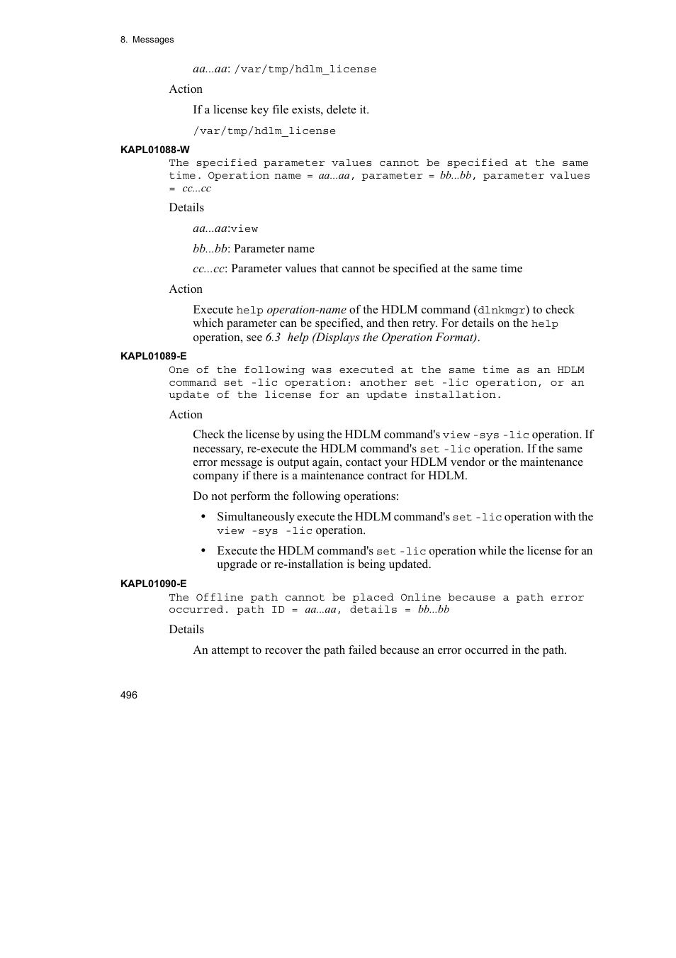 HP Hitachi Dynamic Link Manager Software User Manual | Page 518 / 652