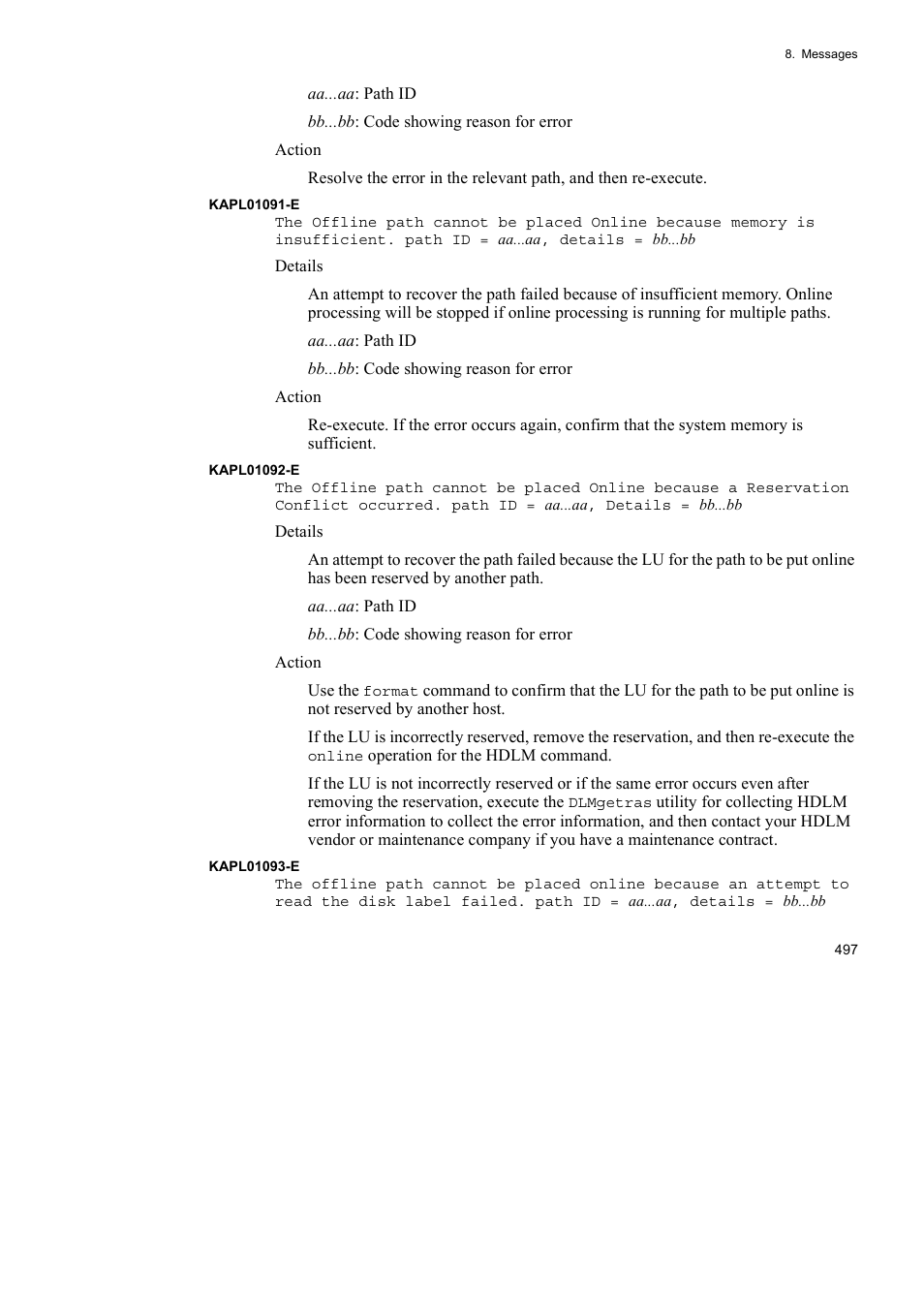 HP Hitachi Dynamic Link Manager Software User Manual | Page 519 / 652
