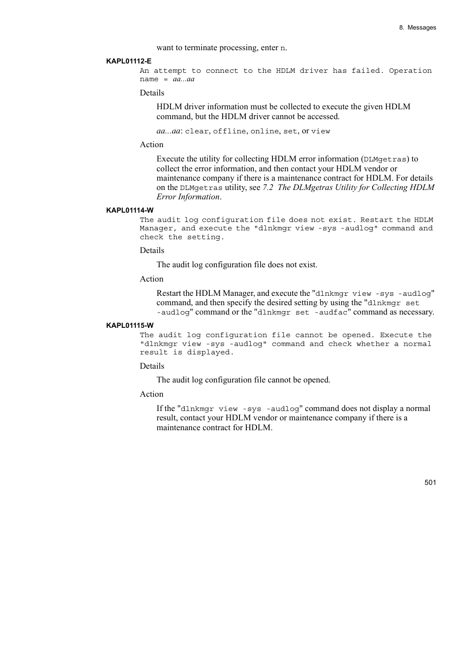 HP Hitachi Dynamic Link Manager Software User Manual | Page 523 / 652