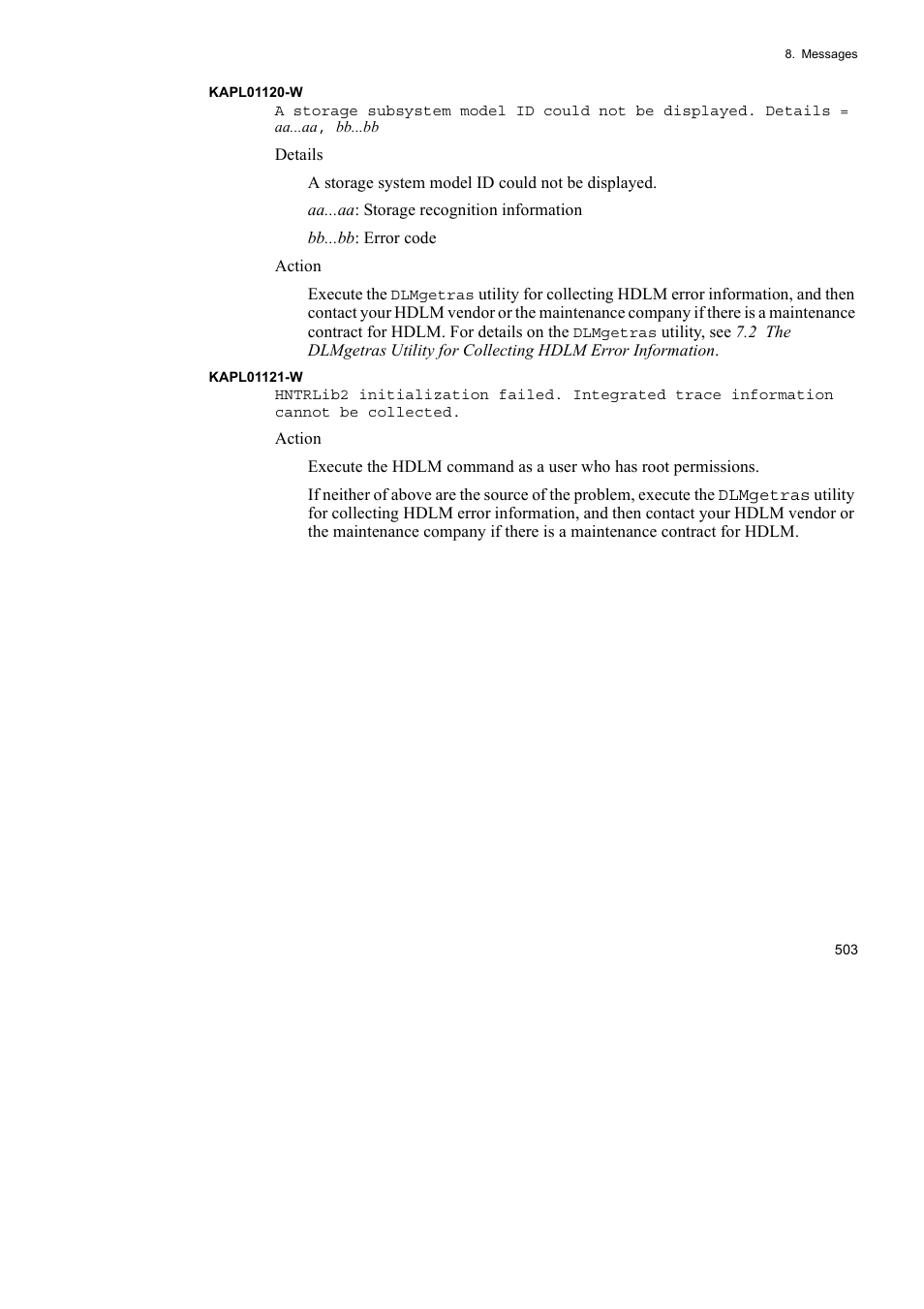 HP Hitachi Dynamic Link Manager Software User Manual | Page 525 / 652