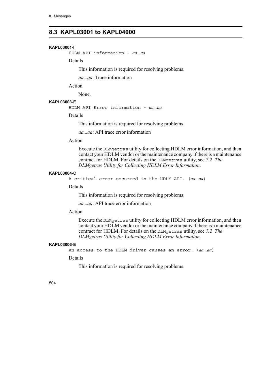 HP Hitachi Dynamic Link Manager Software User Manual | Page 526 / 652