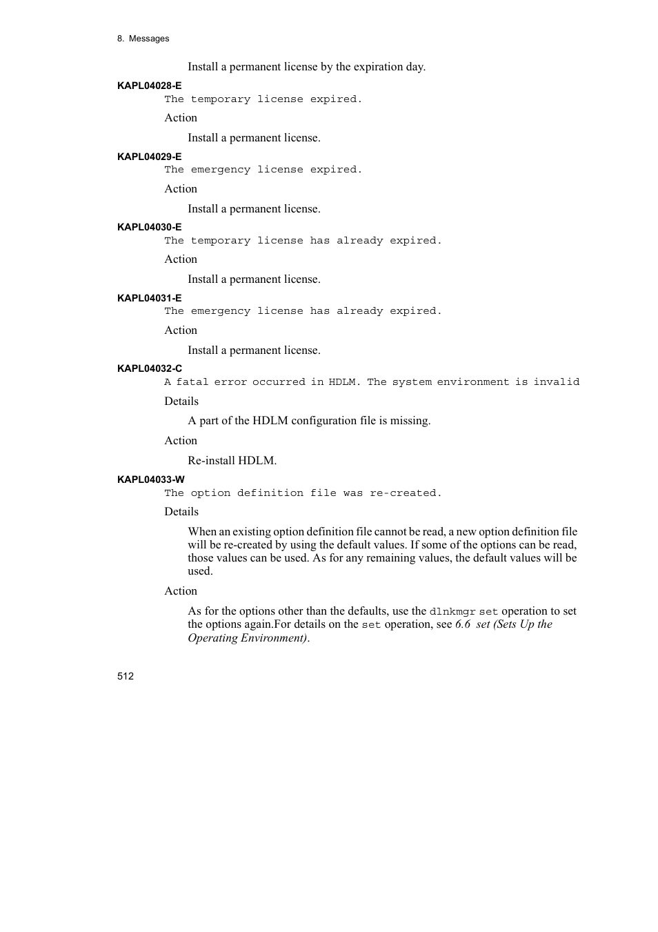 HP Hitachi Dynamic Link Manager Software User Manual | Page 534 / 652