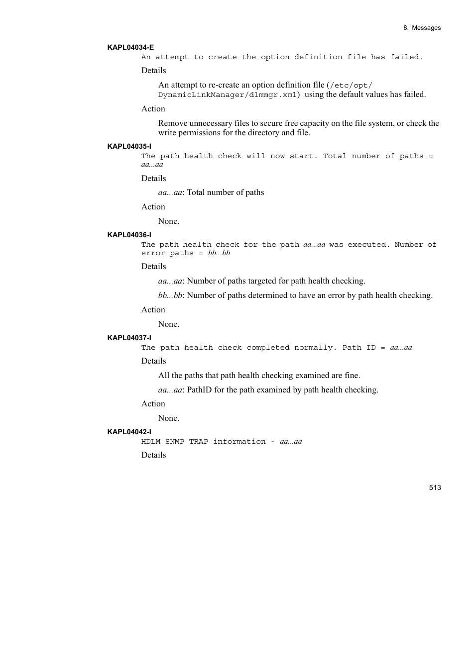 HP Hitachi Dynamic Link Manager Software User Manual | Page 535 / 652