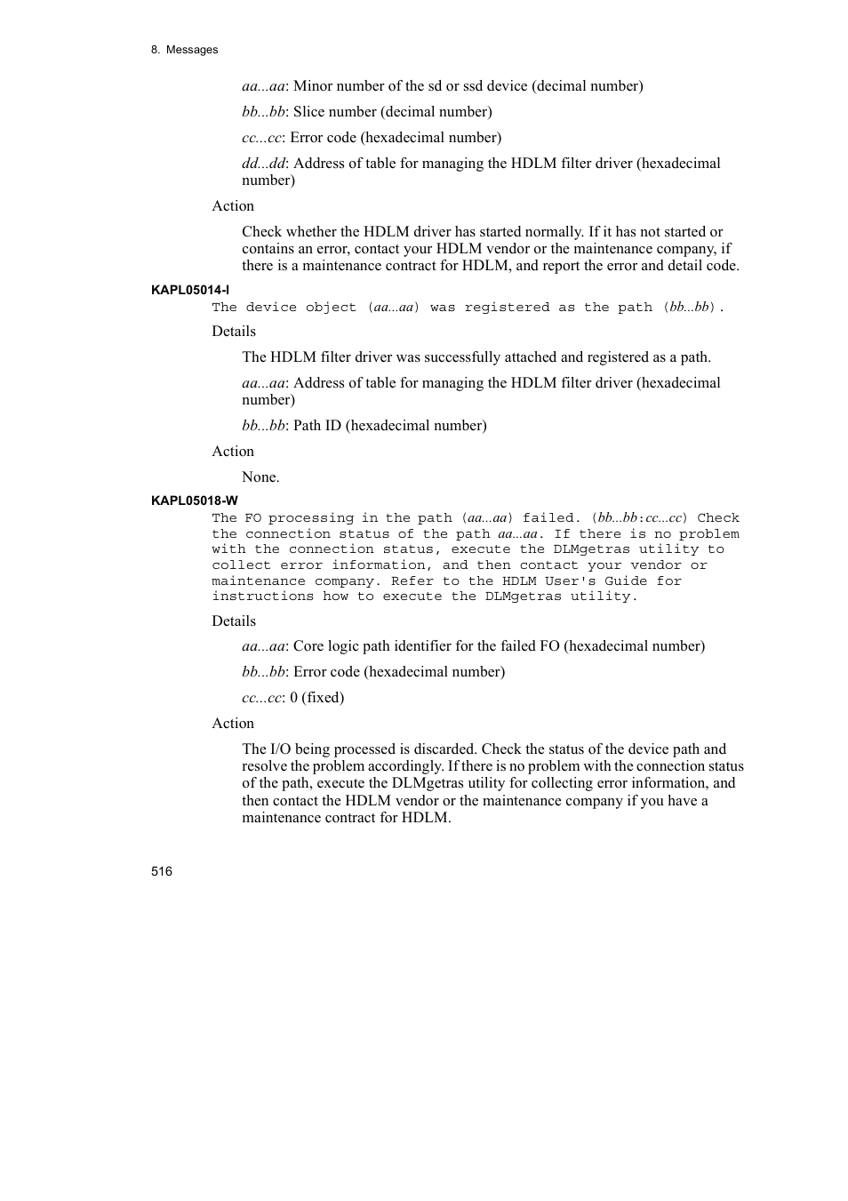HP Hitachi Dynamic Link Manager Software User Manual | Page 538 / 652