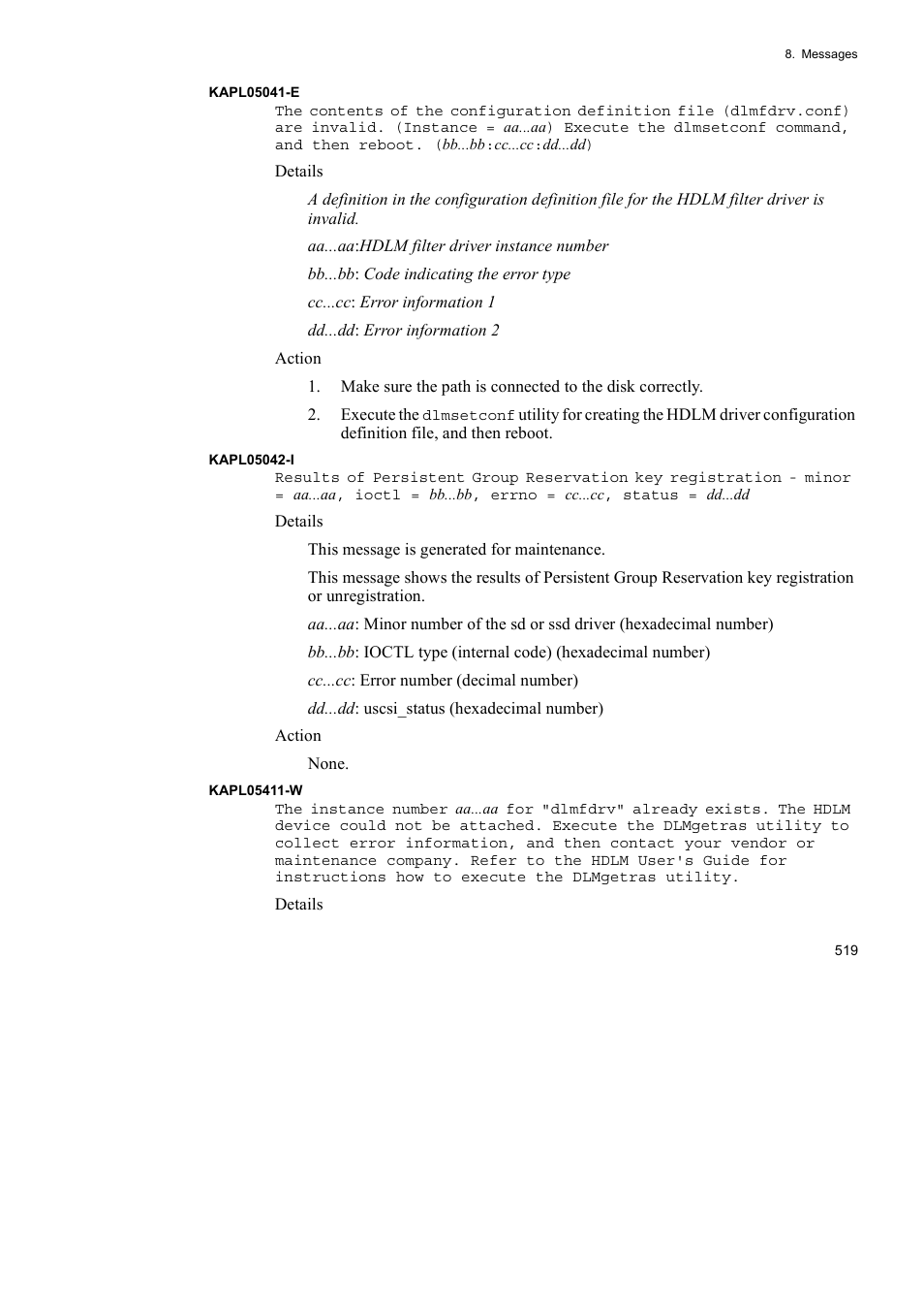 HP Hitachi Dynamic Link Manager Software User Manual | Page 541 / 652