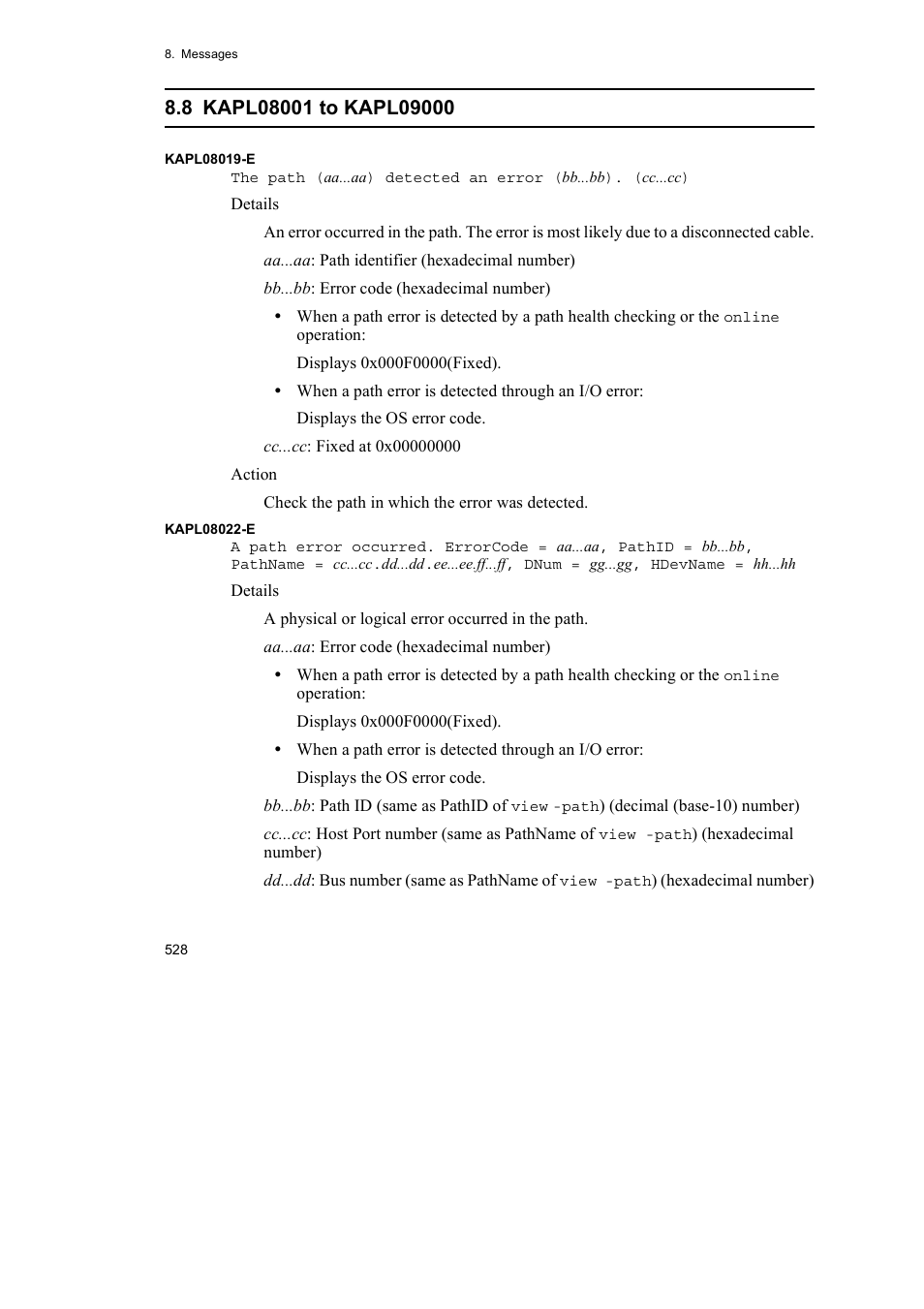 HP Hitachi Dynamic Link Manager Software User Manual | Page 550 / 652