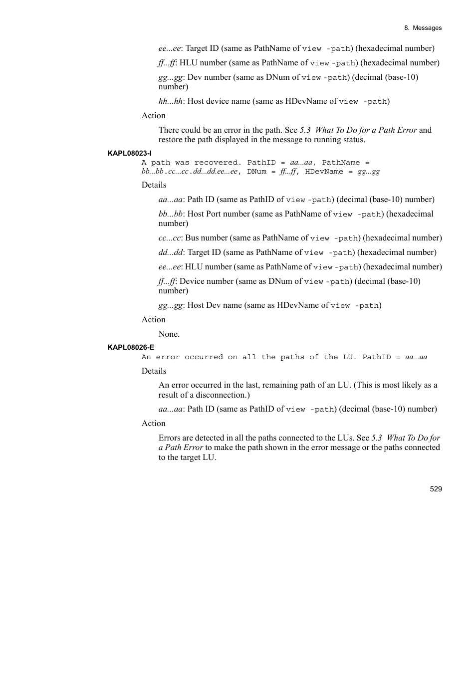 HP Hitachi Dynamic Link Manager Software User Manual | Page 551 / 652