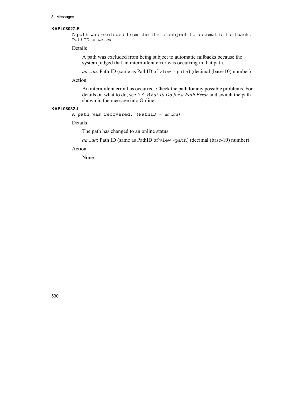 HP Hitachi Dynamic Link Manager Software User Manual | Page 552 / 652