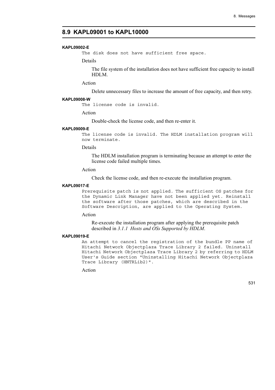 HP Hitachi Dynamic Link Manager Software User Manual | Page 553 / 652