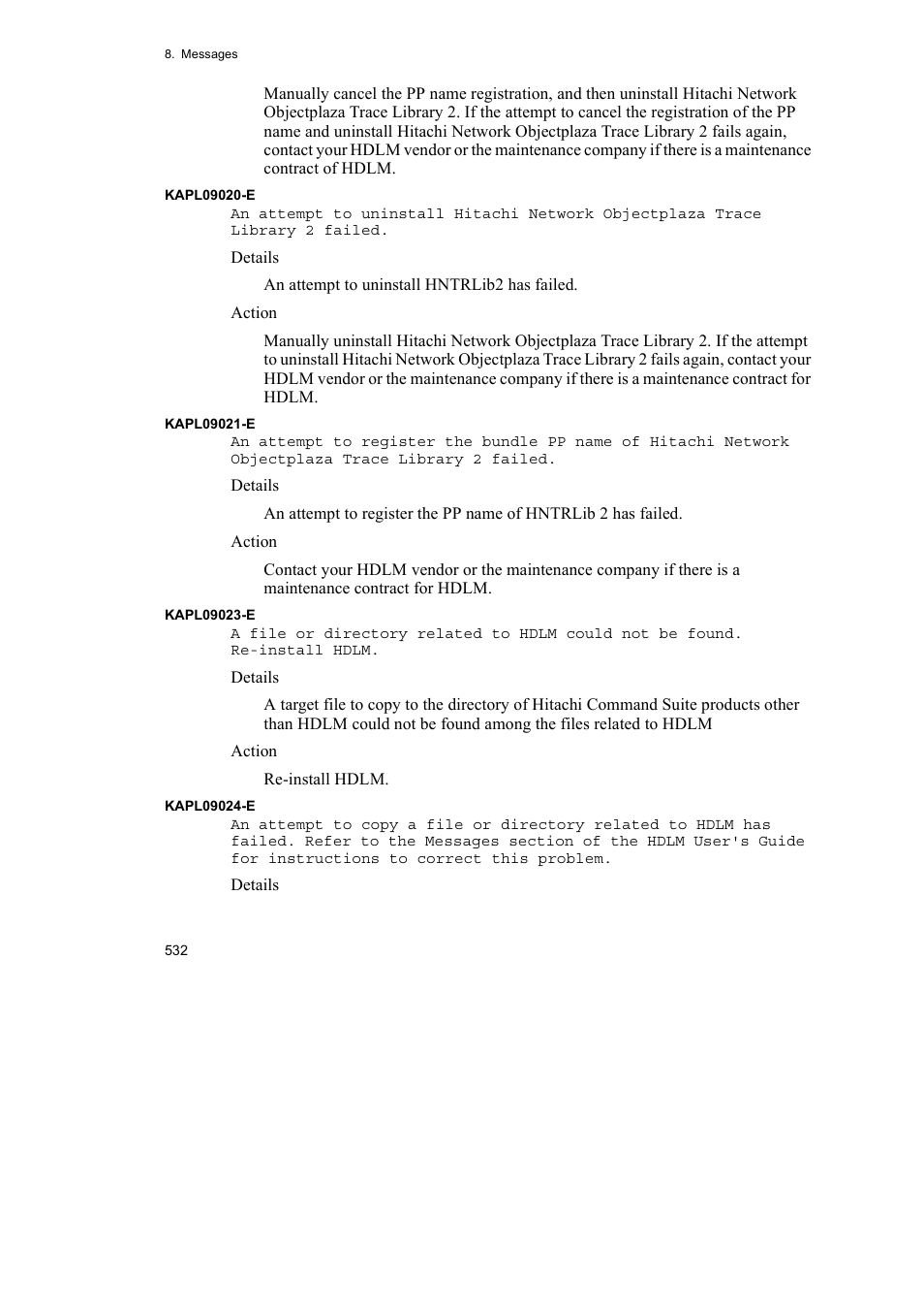 HP Hitachi Dynamic Link Manager Software User Manual | Page 554 / 652