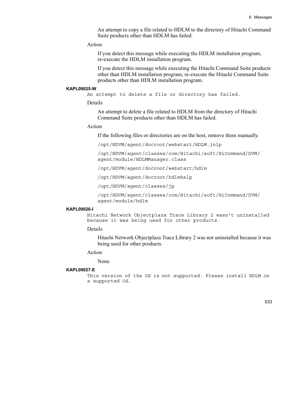 HP Hitachi Dynamic Link Manager Software User Manual | Page 555 / 652