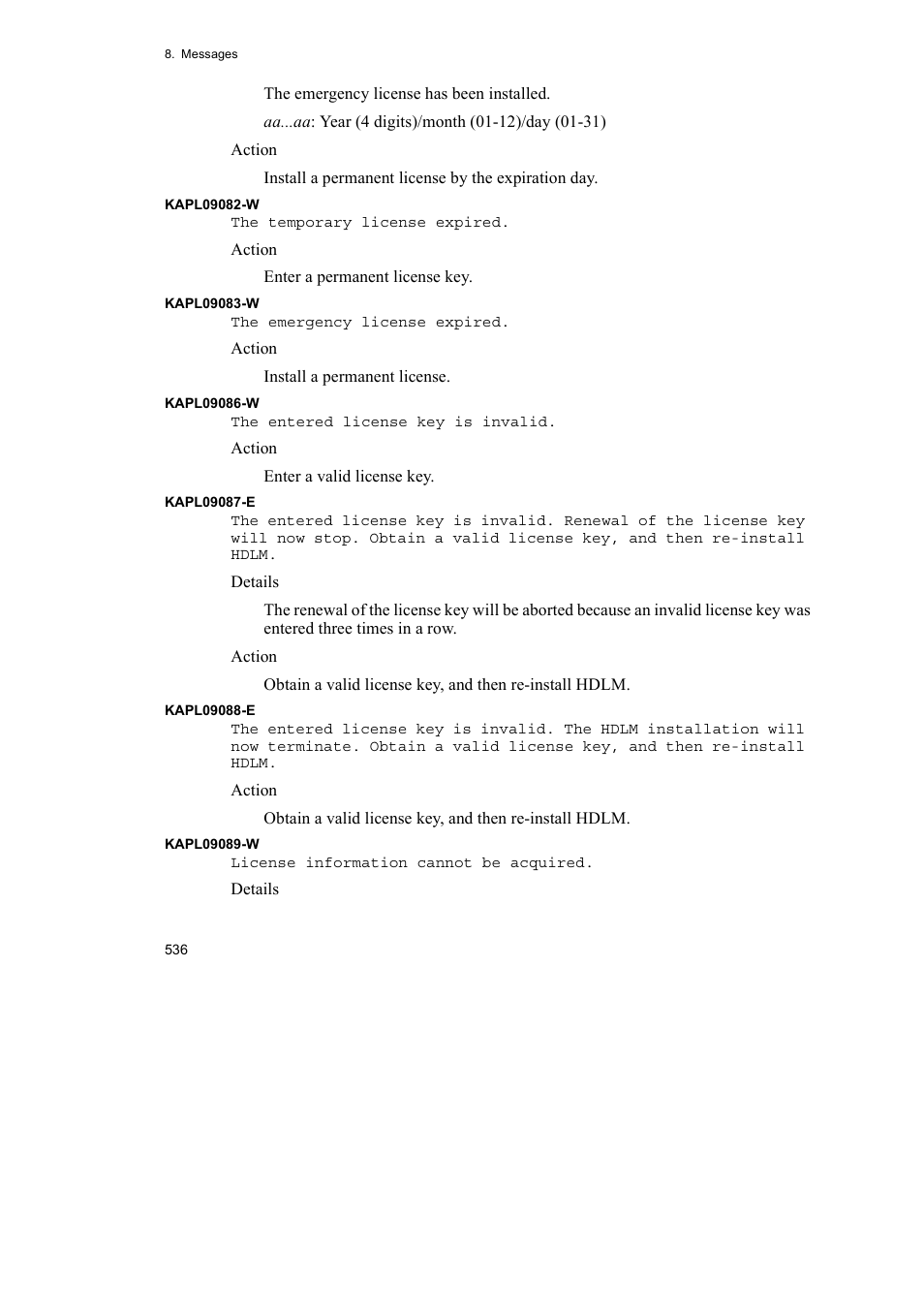 HP Hitachi Dynamic Link Manager Software User Manual | Page 558 / 652