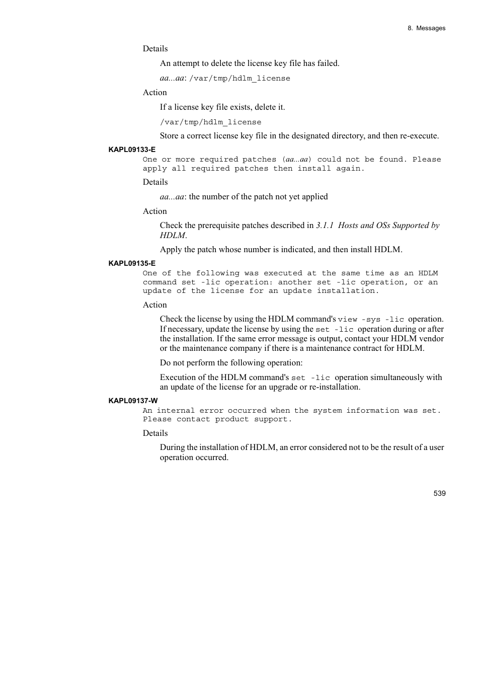 HP Hitachi Dynamic Link Manager Software User Manual | Page 561 / 652