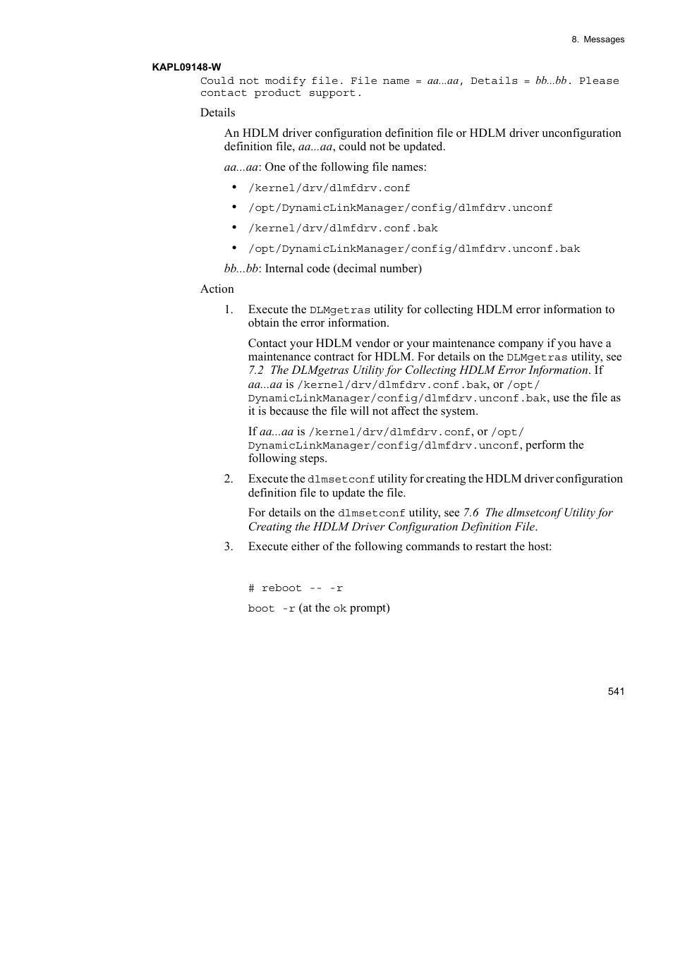 HP Hitachi Dynamic Link Manager Software User Manual | Page 563 / 652