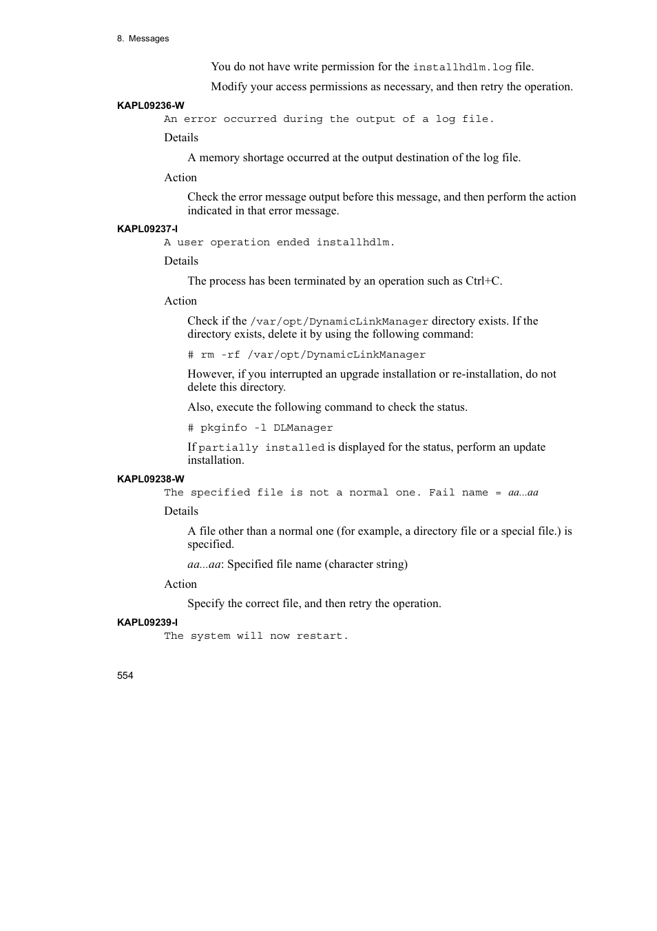 HP Hitachi Dynamic Link Manager Software User Manual | Page 576 / 652