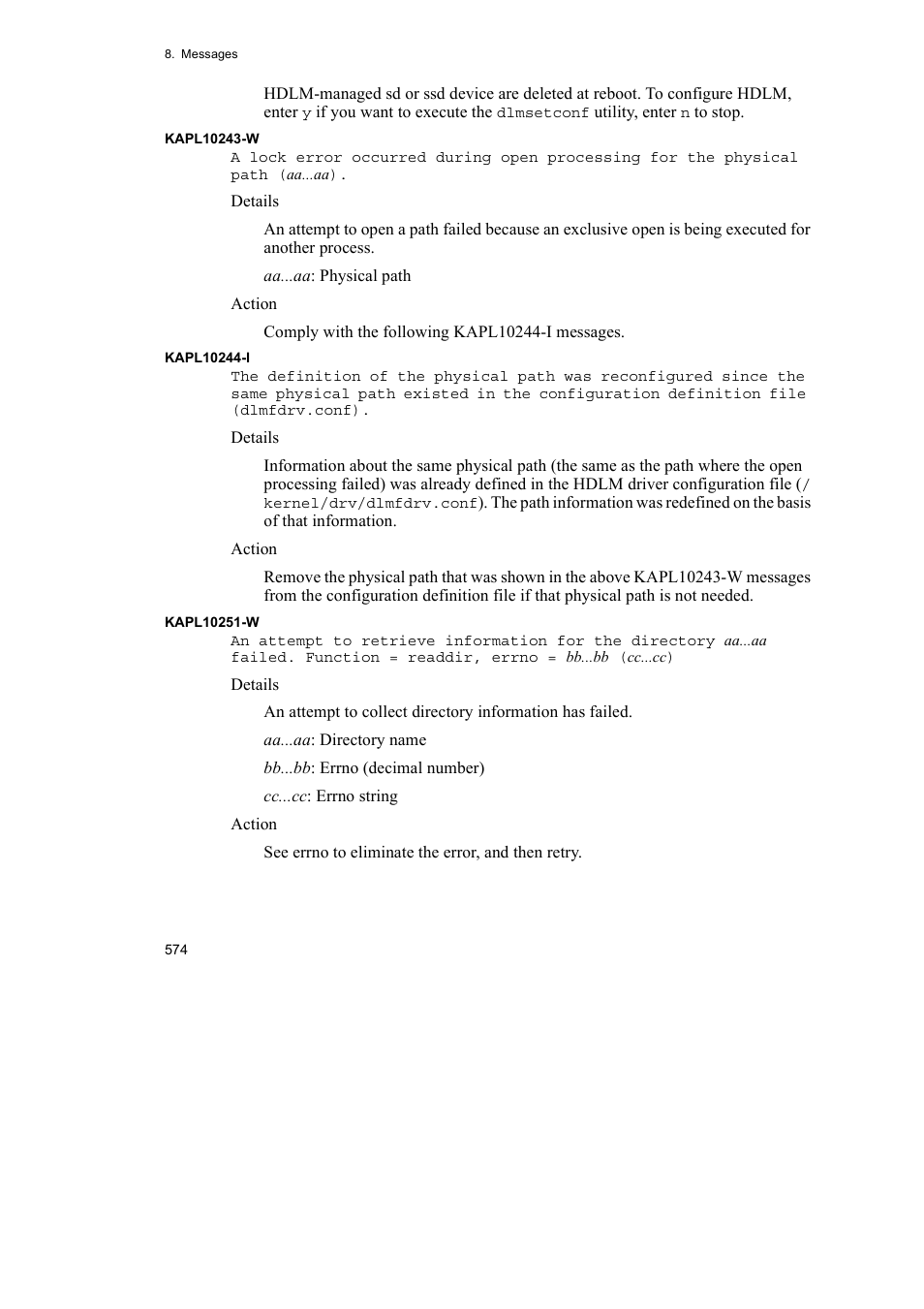 HP Hitachi Dynamic Link Manager Software User Manual | Page 596 / 652