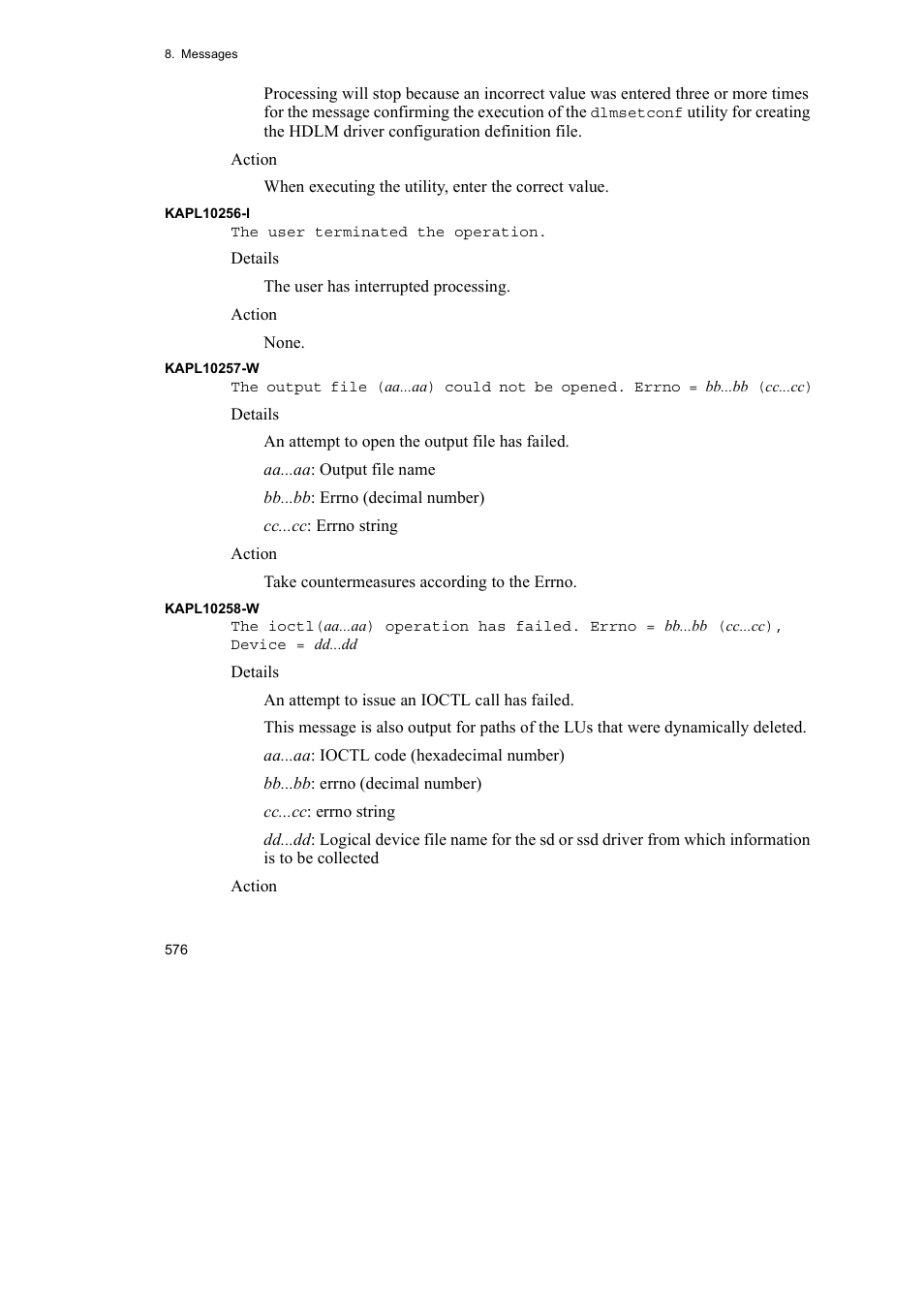 HP Hitachi Dynamic Link Manager Software User Manual | Page 598 / 652
