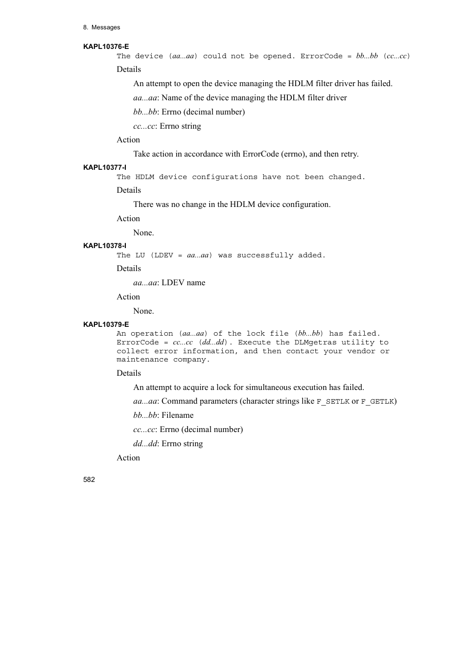 HP Hitachi Dynamic Link Manager Software User Manual | Page 604 / 652