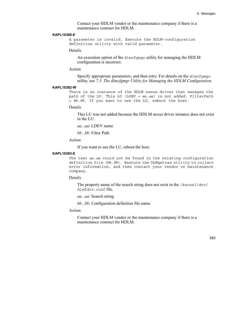 HP Hitachi Dynamic Link Manager Software User Manual | Page 605 / 652