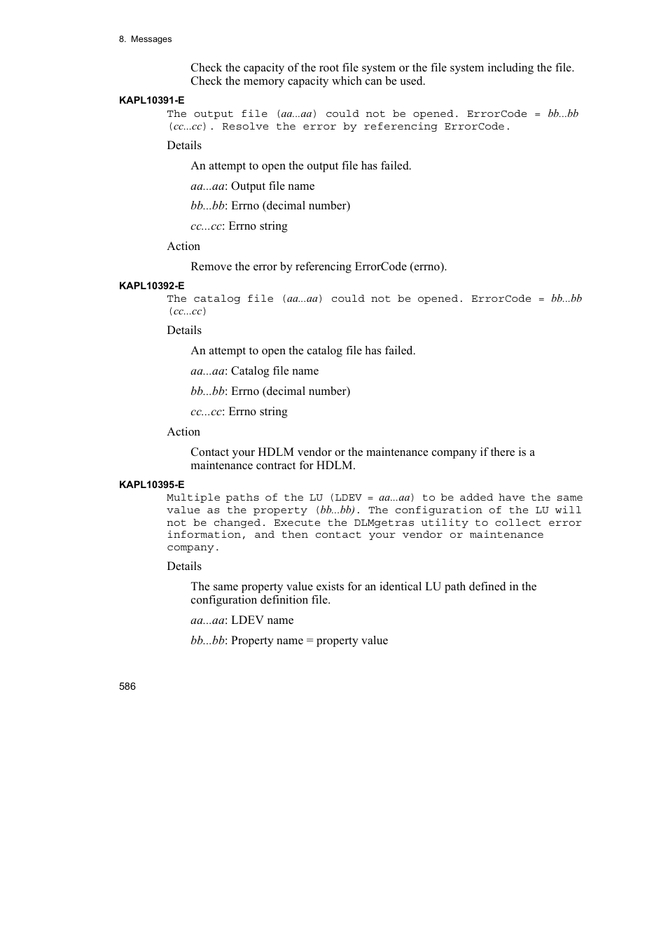 HP Hitachi Dynamic Link Manager Software User Manual | Page 608 / 652